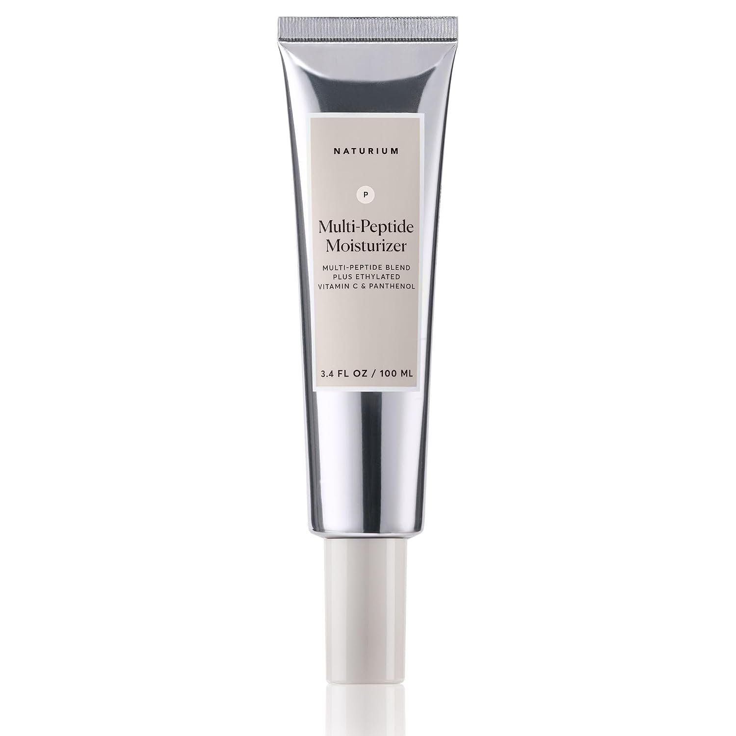 Naturium Multi-Peptide Moisturizer Jumbo, Hydrating & Smoothing Skin Care, Moisturizes with Ethylated Vitamin C & Panthenol, 3.4 oz