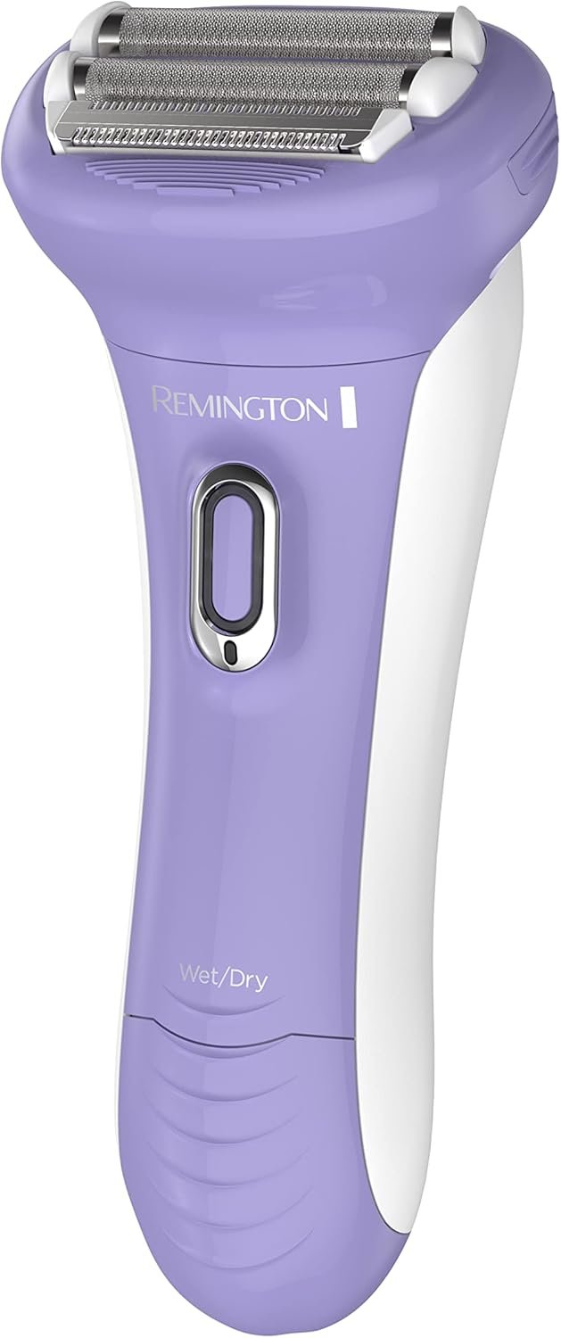 Remington Smooth & Silky Electric Shaver for Women, 4-Blade Wet & Dry Razor