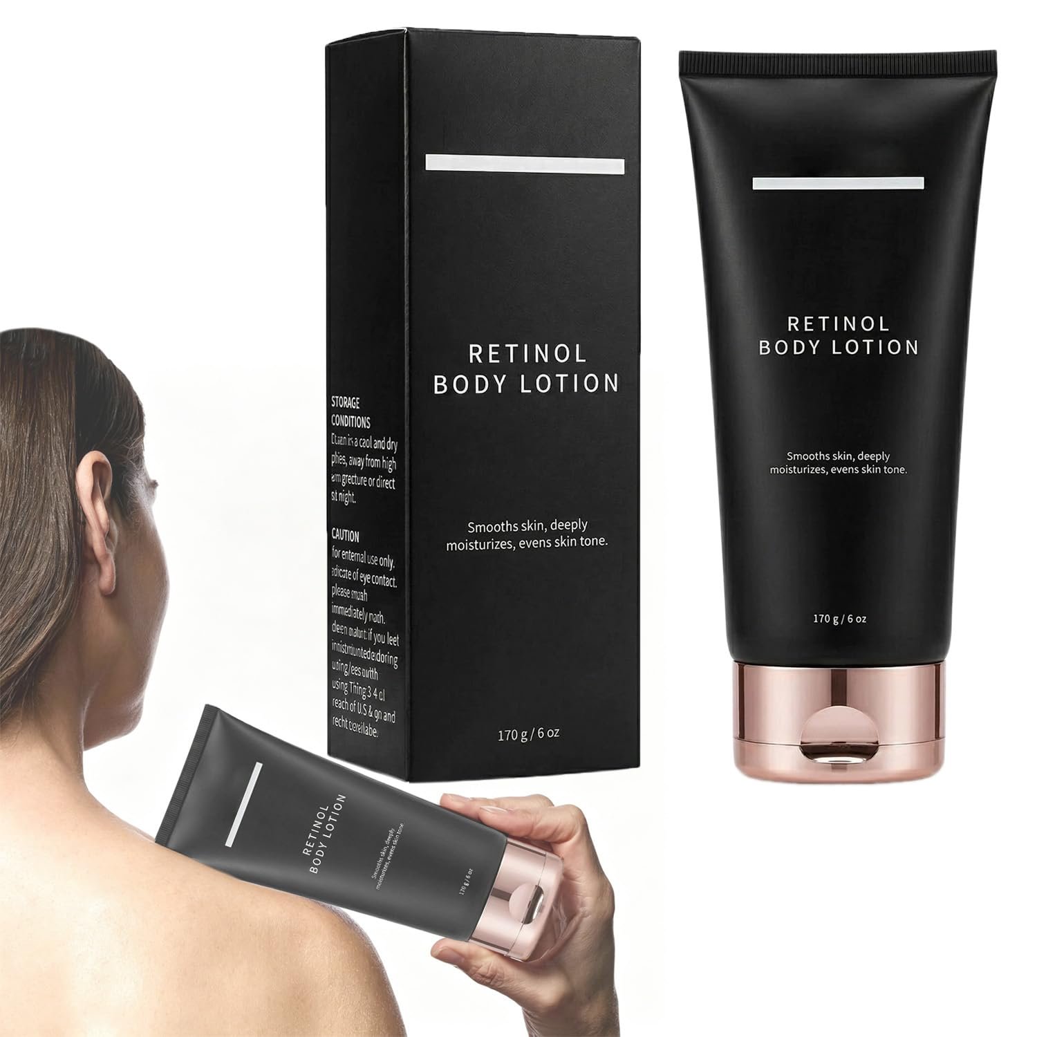 Retinol Body Lotion, Firming Anti-Aging Body Cream for Crepey Skin – 170g