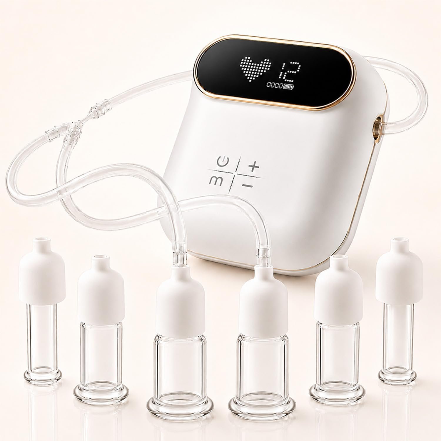 Electric Facial Cupping Set for Face & Neck with 6 Glass Cups
