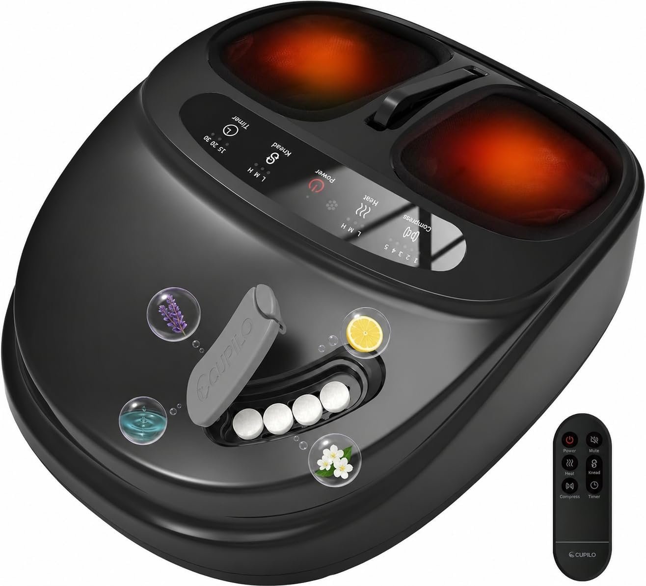 CuPiLo Foot Massager with Heat and Scented Tablets 2026 Upgraded
