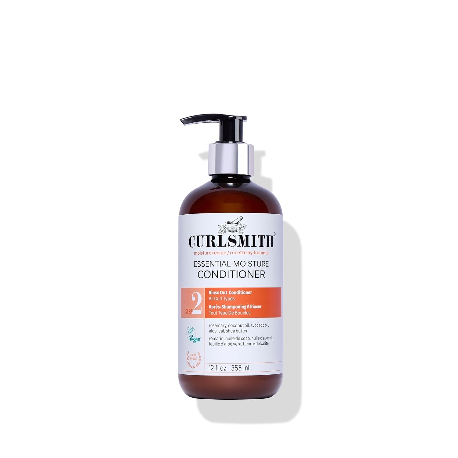 CURLSMITH Essential Moisture Conditioner – Hydrating Conditioner for Curly Hair, Lightweight and Softening, For All Curl Types, Vegan & Cruelty Free