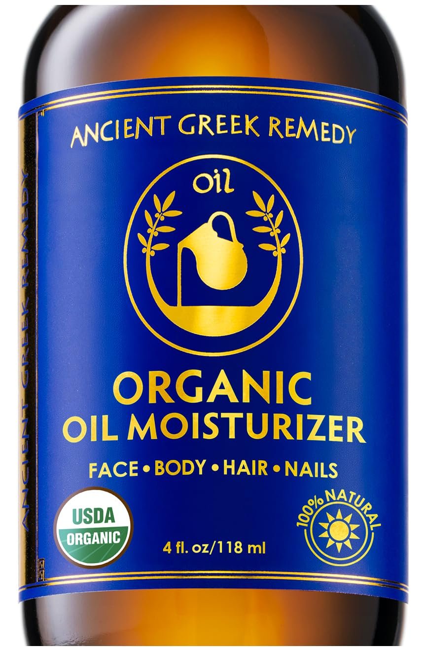 Organic Body Oil Dry Skin – After Shower Natural Face Oil & Body Moisturizer with Cold Pressed Almond, Olive, Jojoba, Rosehip, Vitamin E & Lavender oils. Facial Skin Care for Women & Men, Scented 4oz