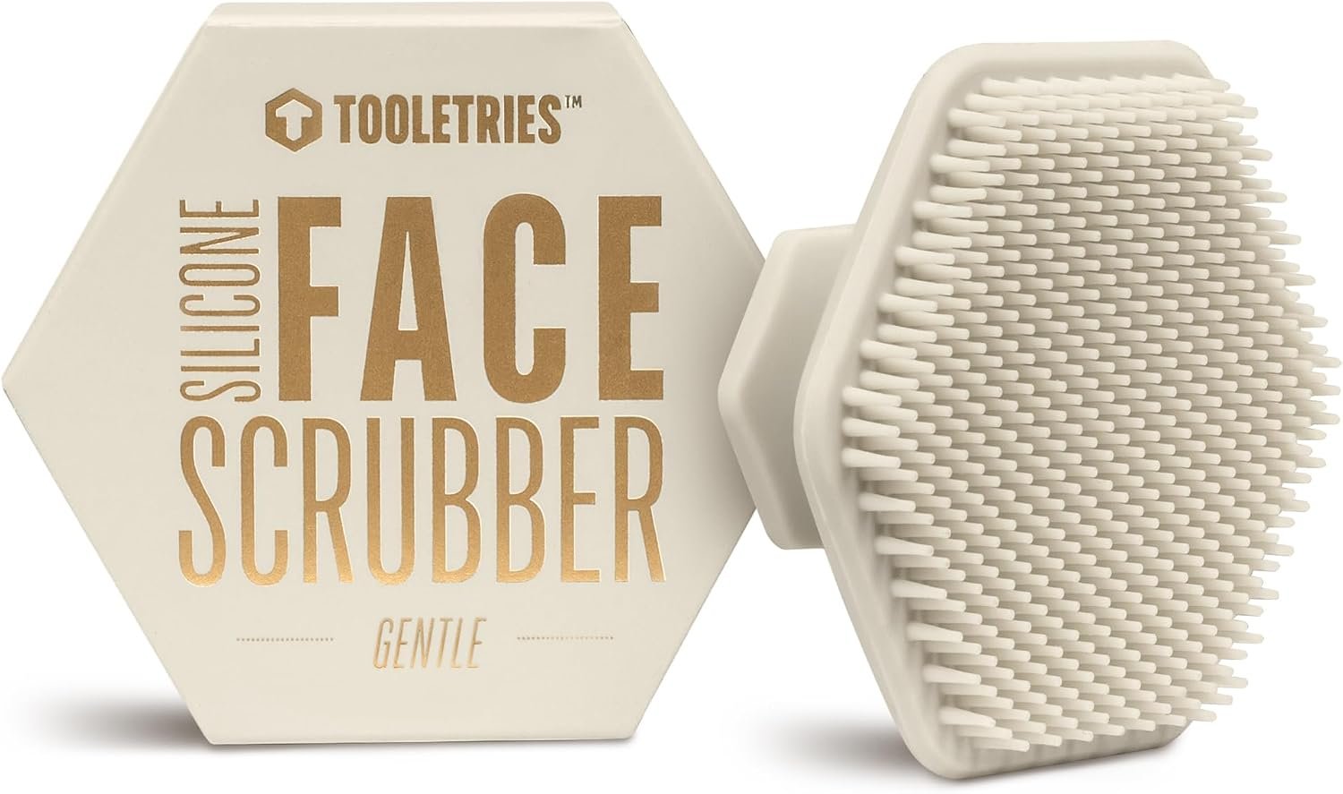 TOOLETRIES Silicone Face Scrubber, Facial Cleansing Brush – Sand