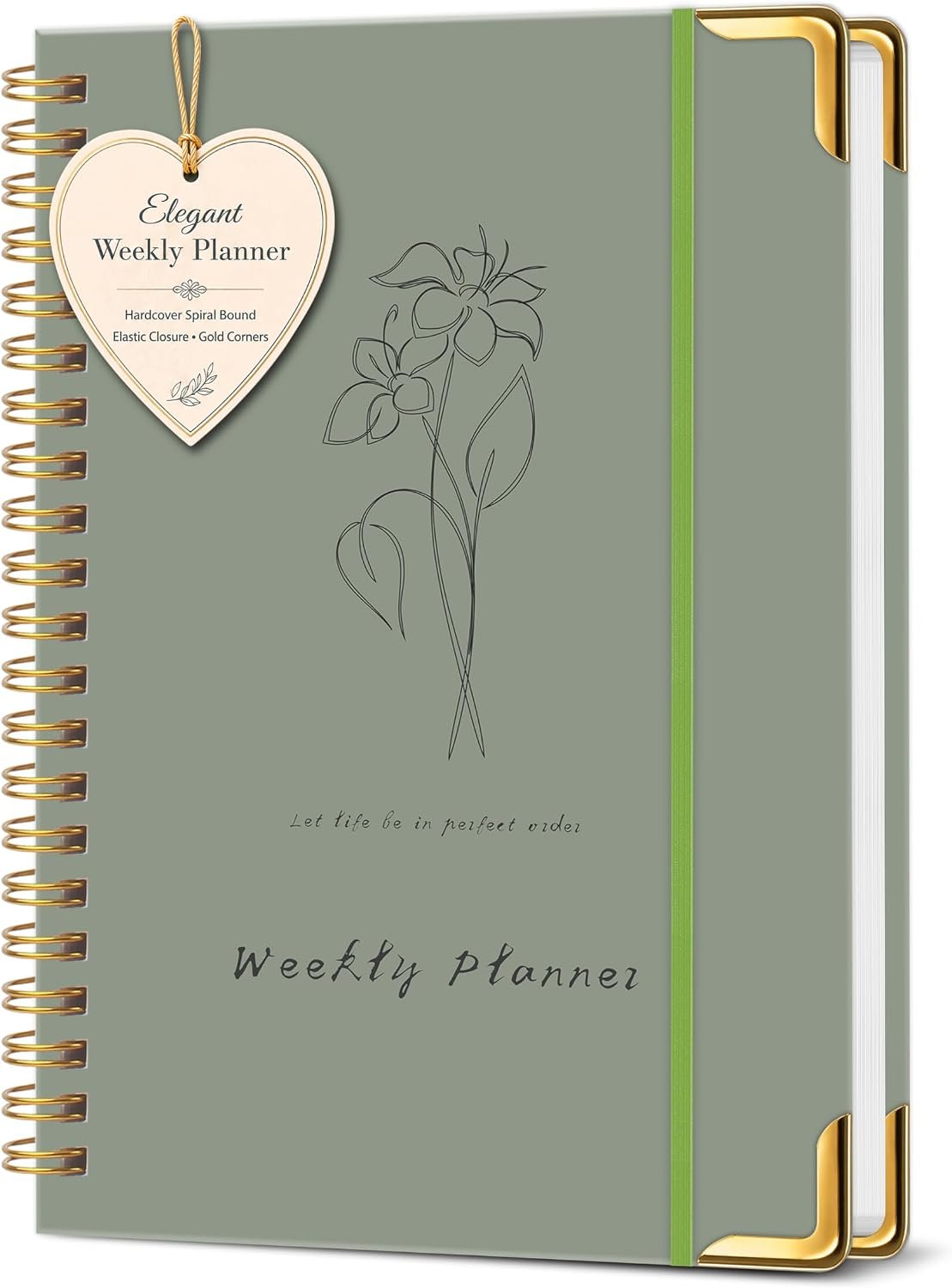 Undated Weekly Planner, Weekly To Do List Notebook with Habit Tracker, A5