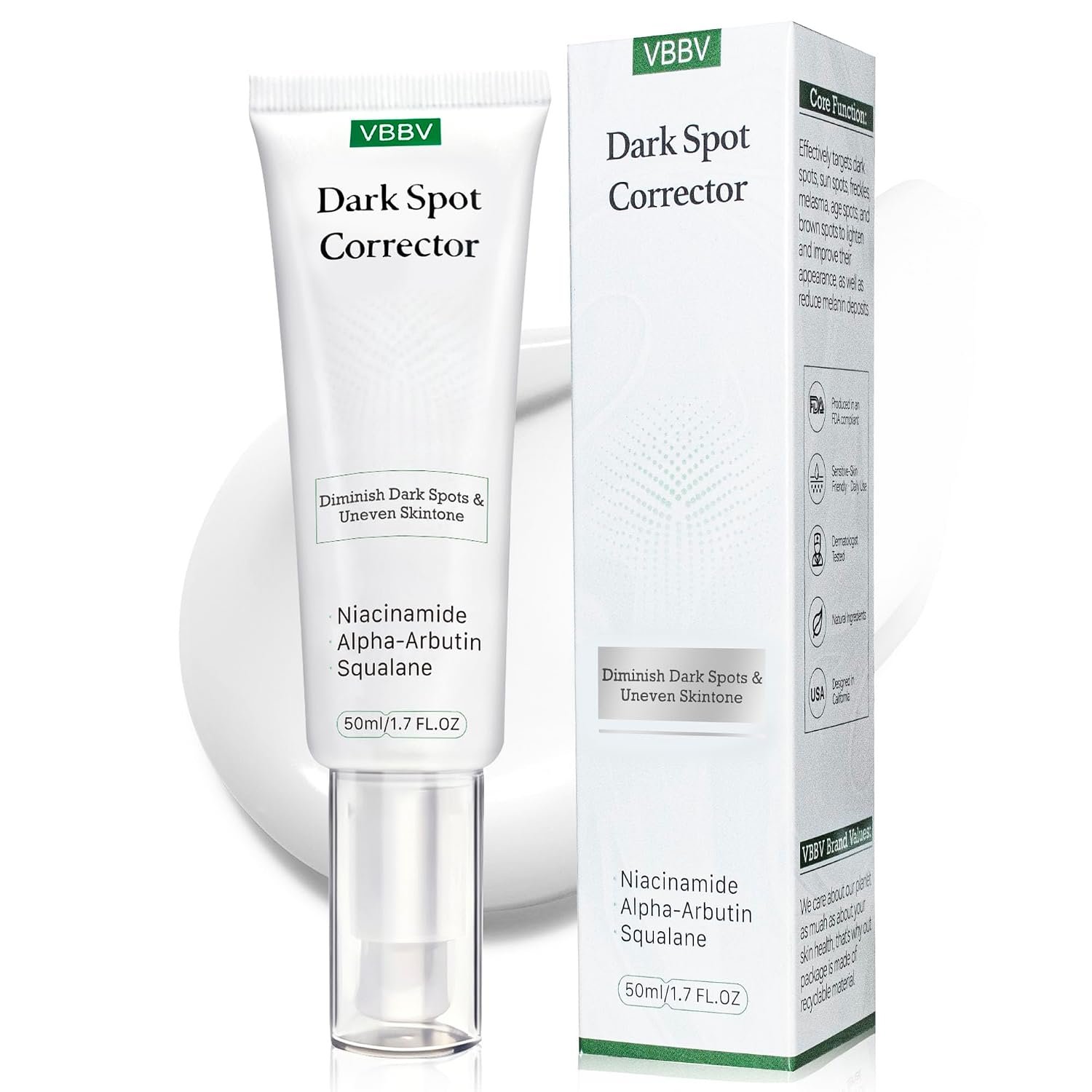 VBBV Dark Spot Remover for Face & Body, Dark Spot Corrector Serum 1.7 fl oz