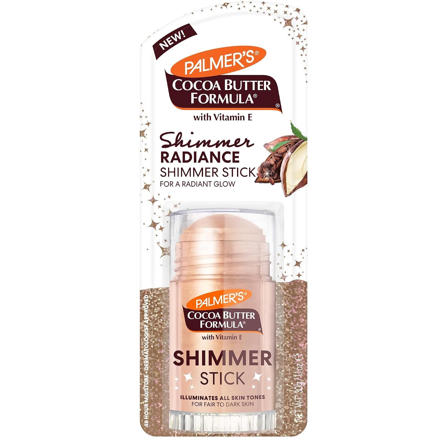 Palmer’s Body Shimmer Stick, Cocoa Butter Formula with Vitamin E (1 Oz)