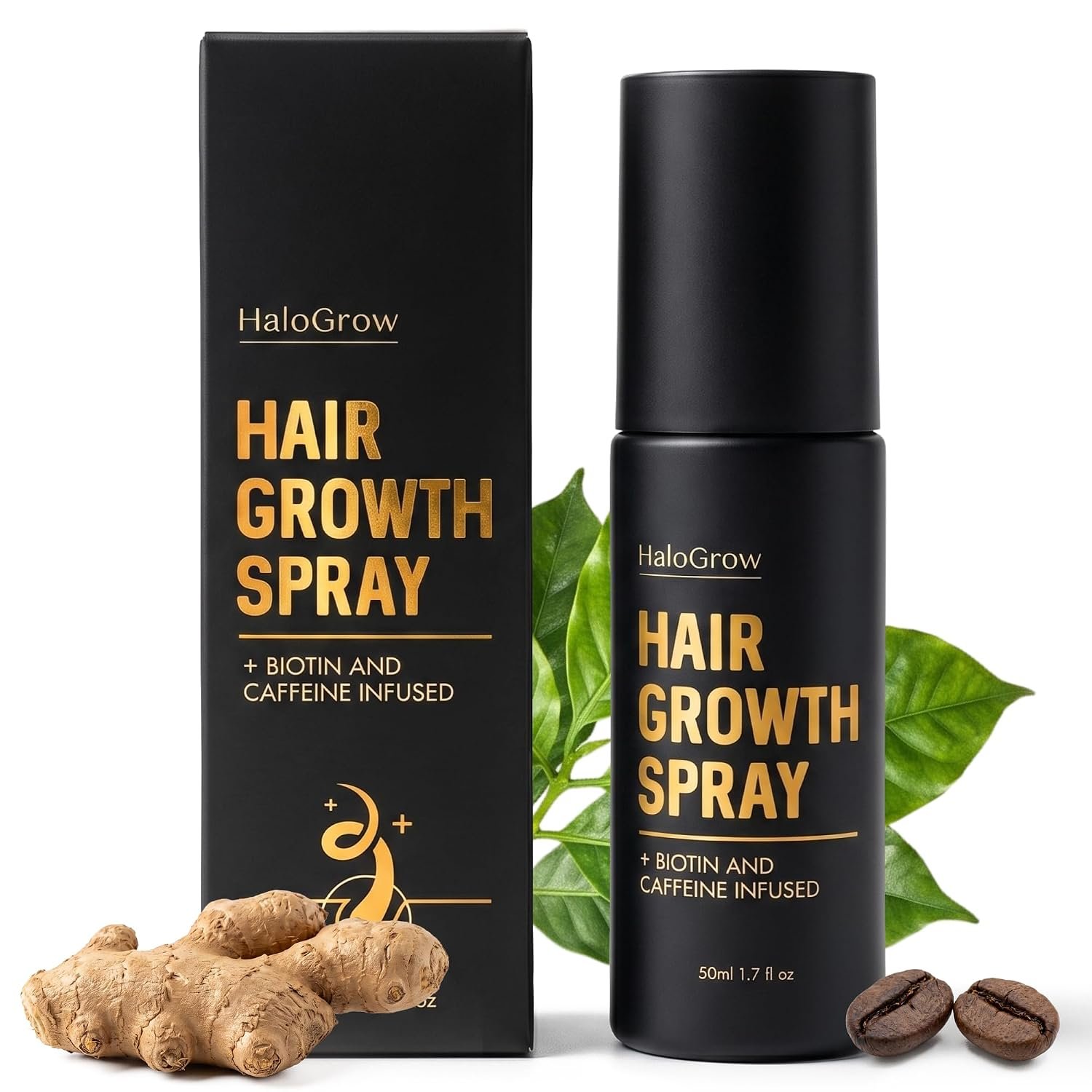 Hair Growth Serum Spray for Women & Men Hair Loss – Biotin & Caffeine, Anti-Thinning Hair Regrowth Oil, Advanced Thickening Formula – 1.7 fl. oz./ 50 ml