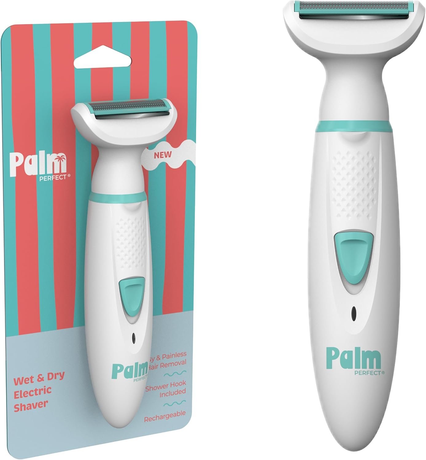 PalmPerfect Rechargeable Shaver for Women – Razor with Built-in LED Light