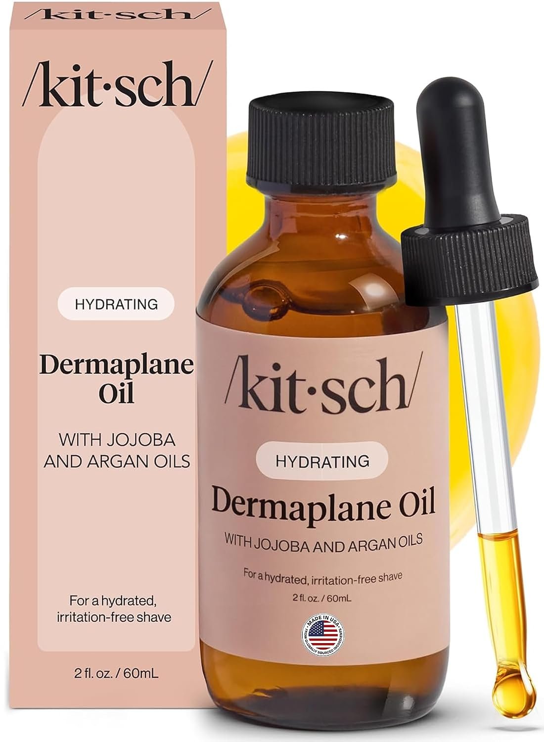 Kitsch Dermaplane Face Oil with Jojoba Oil & Argan Oil – 2oz