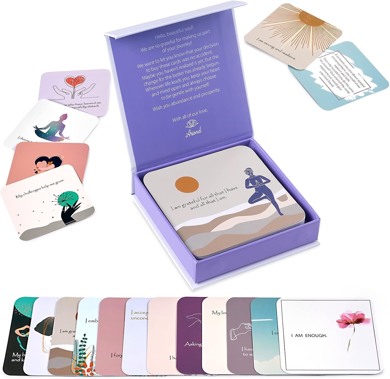 Ariond Happier Me – Daily Positive Affirmation Cards For Self Love