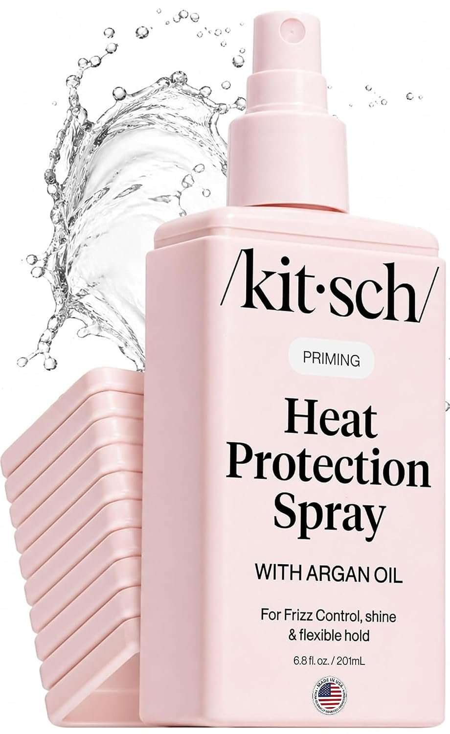 Kitsch Heat Protection Spray for Hair – With Argan Oil 6.8oz