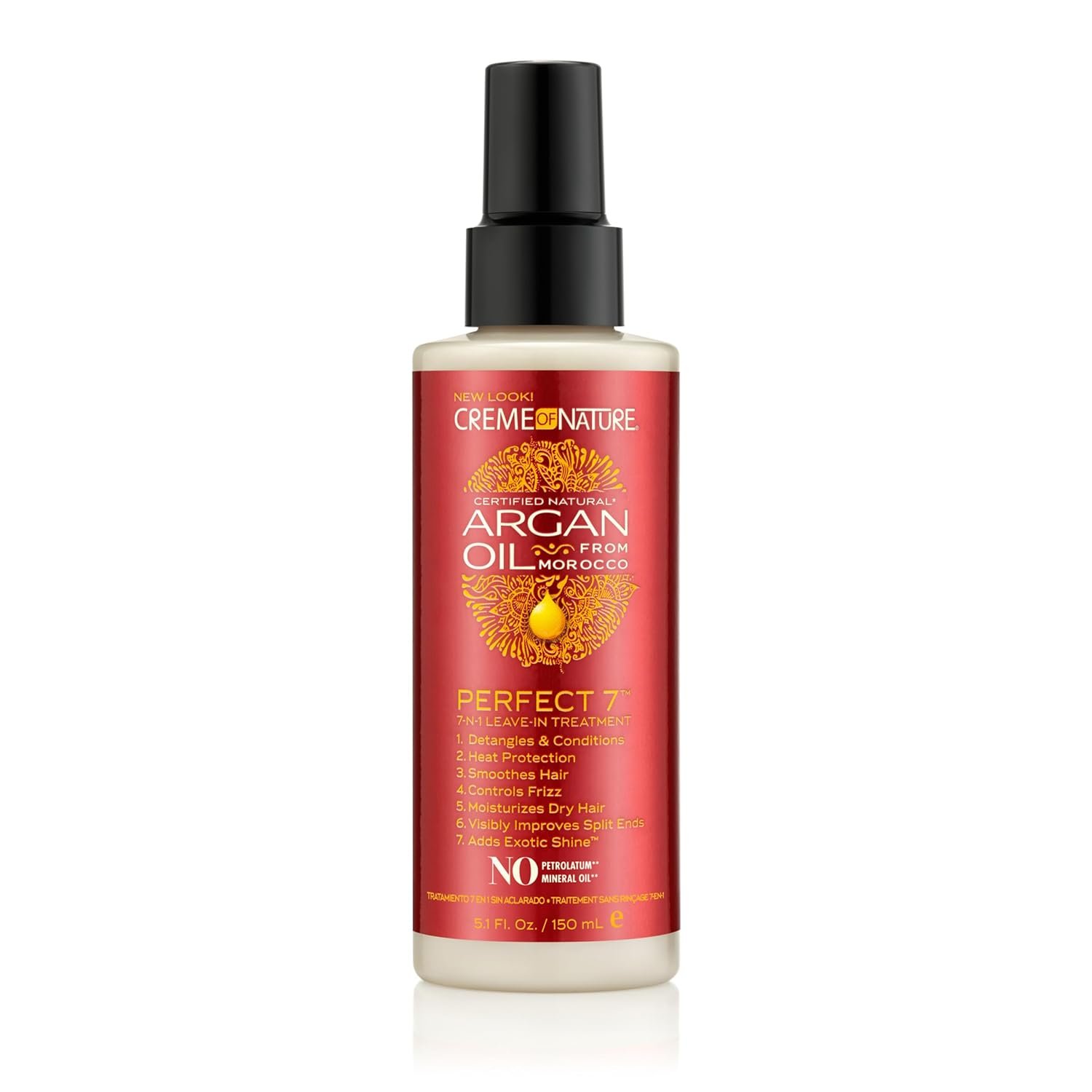 Creme of Nature Argan Oil from Morocco Perfect 7 7-in-1 Leave-in, 5.1 fl oz