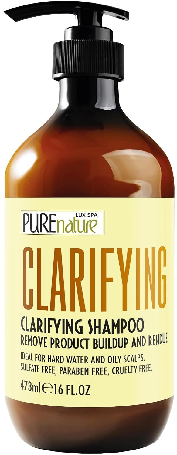 Clarifying Shampoo – Sulfate Free Deep Cleansing for Oily Scalp Treatment – Buildup and Excess Oil Remover – Salon Professional Paraben Free Formula – For Women and Men – Ideal for Swimmers – 16 Fl Oz