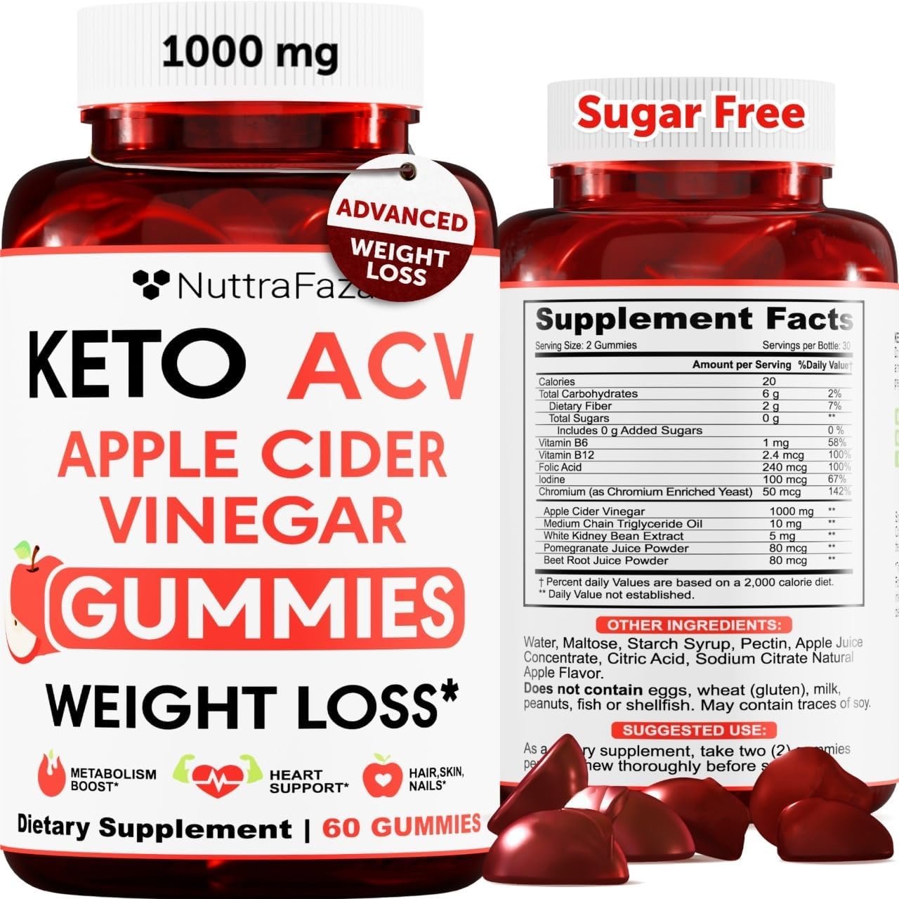 Keto ACV Gummies Supplement – Keto Apple Cider Vinegar Gummies w/ Beetroot
