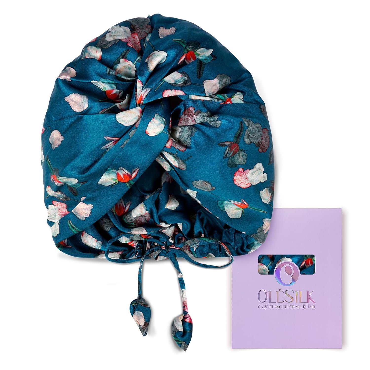 OLESILK Silk Hair Bonnet for Sleeping Women, 100% Mulberry Silk, Anti-Frizz