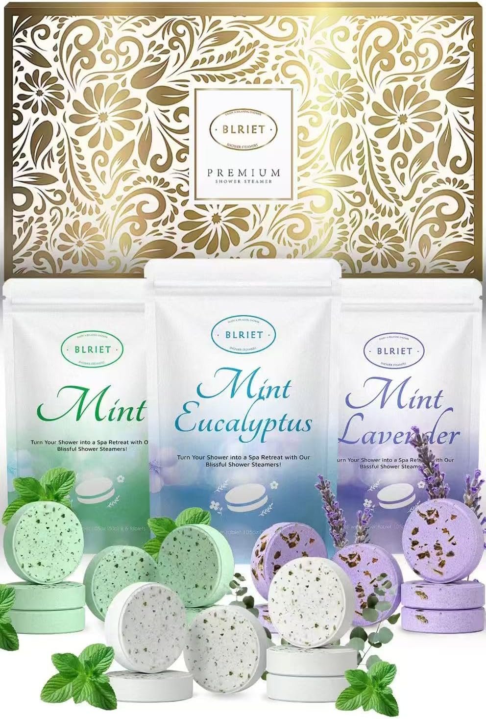 Blriet Shower Steamers Aromatherapy 18 Pack Gifts for Women Mom Wife