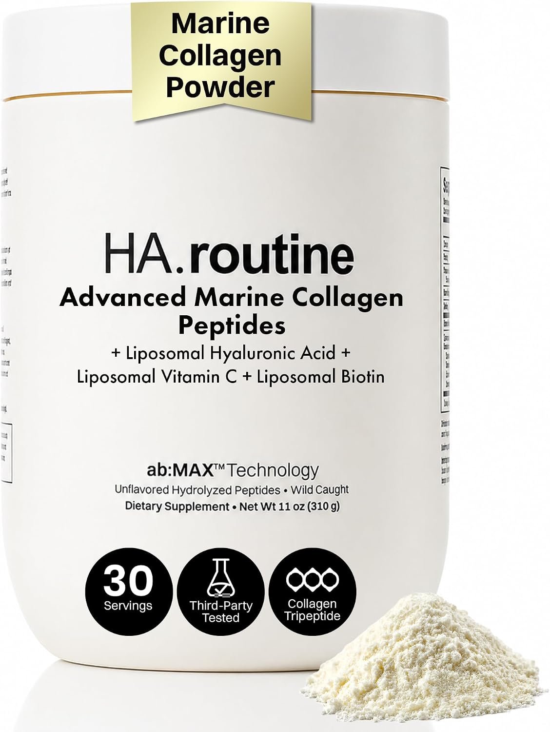 Haroutine Advanced Marine Collagen Peptides with Hyaluronic Acid & Biotin