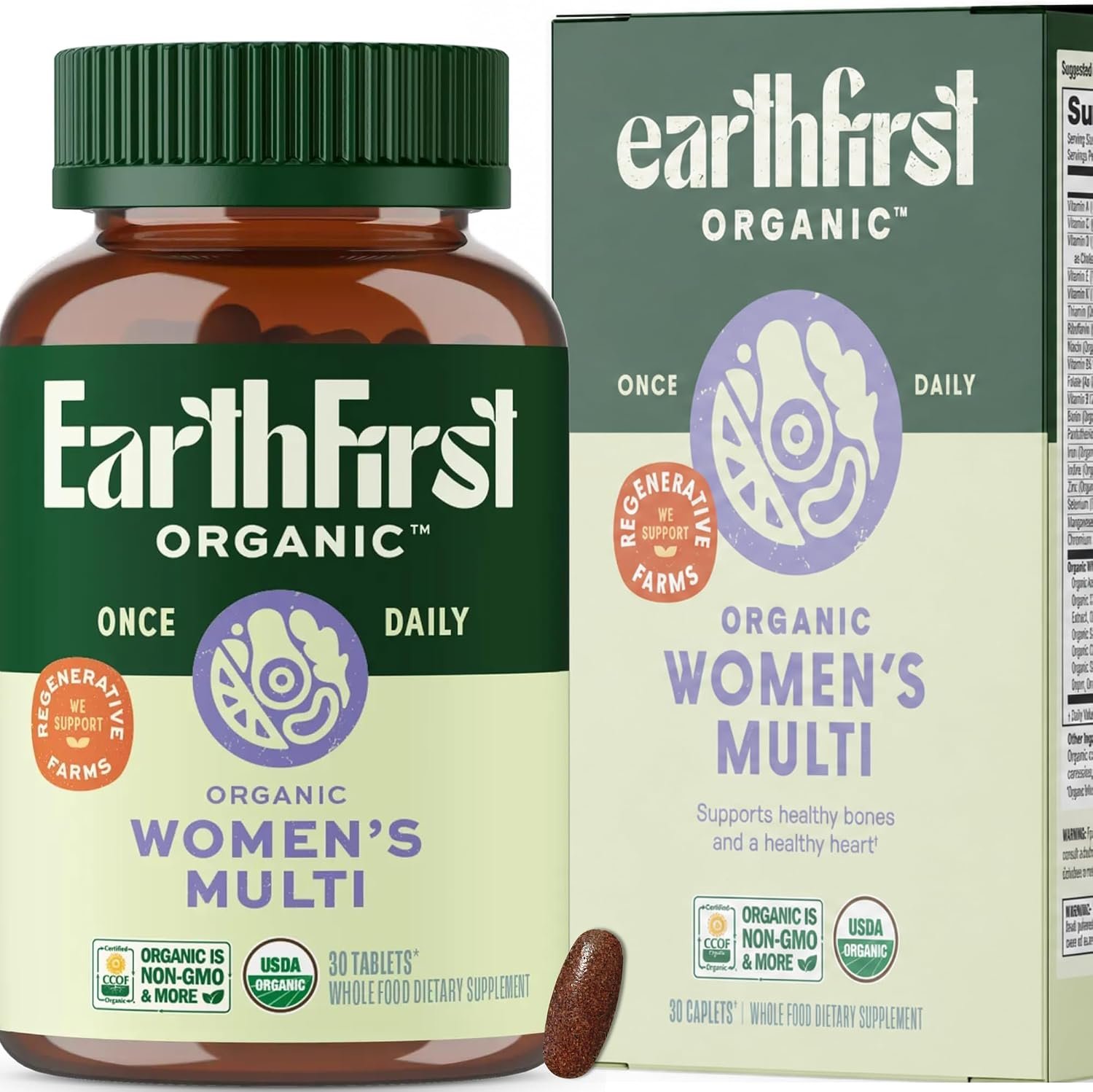 Womens Organic Multivitamin & Iron from Whole-Foods 30ct