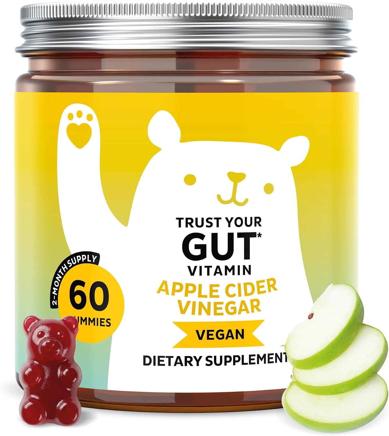 Bears with Benefits Apple Cider Vinegar Gummies for Gut Health Support
