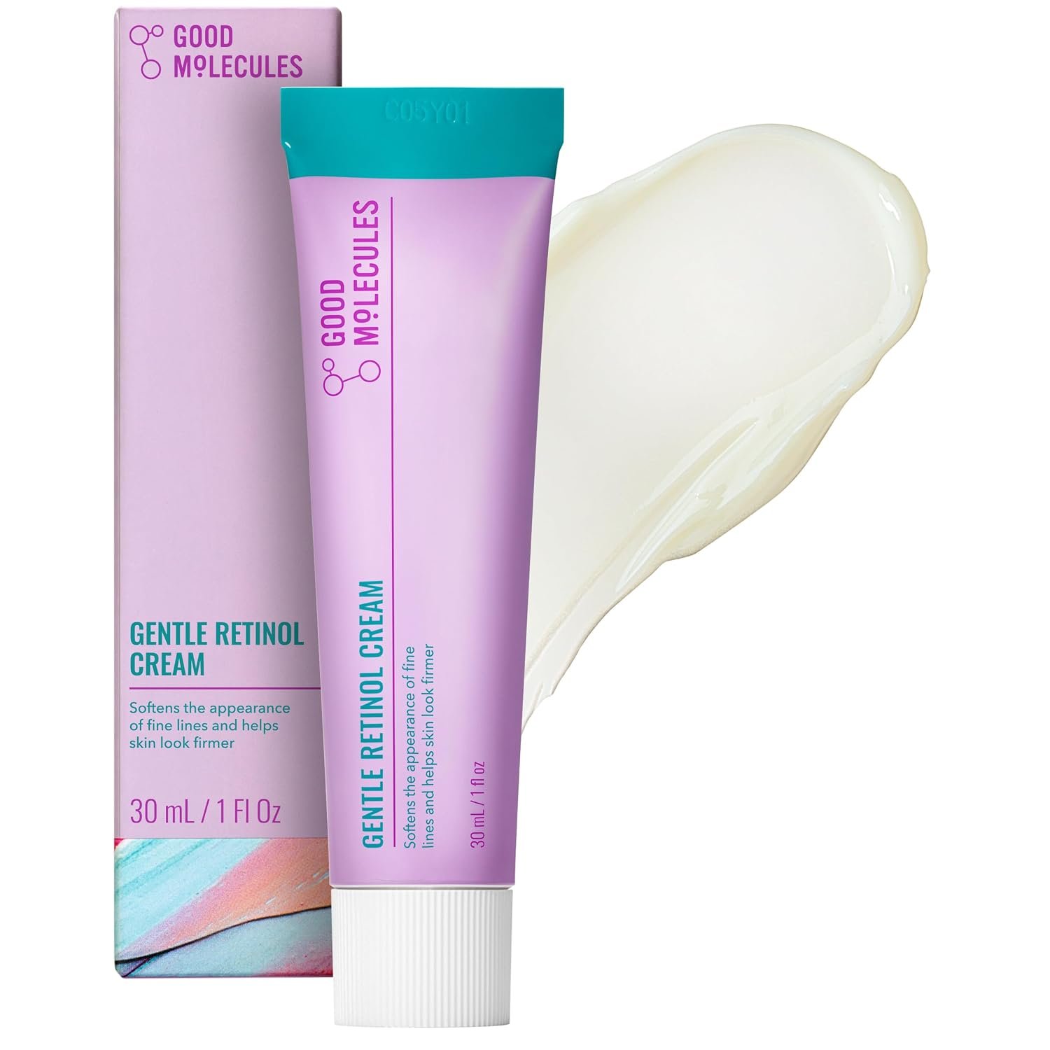 Good Molecules Gentle Retinol Cream, Retinol Night Cream for Face, 1 fl oz