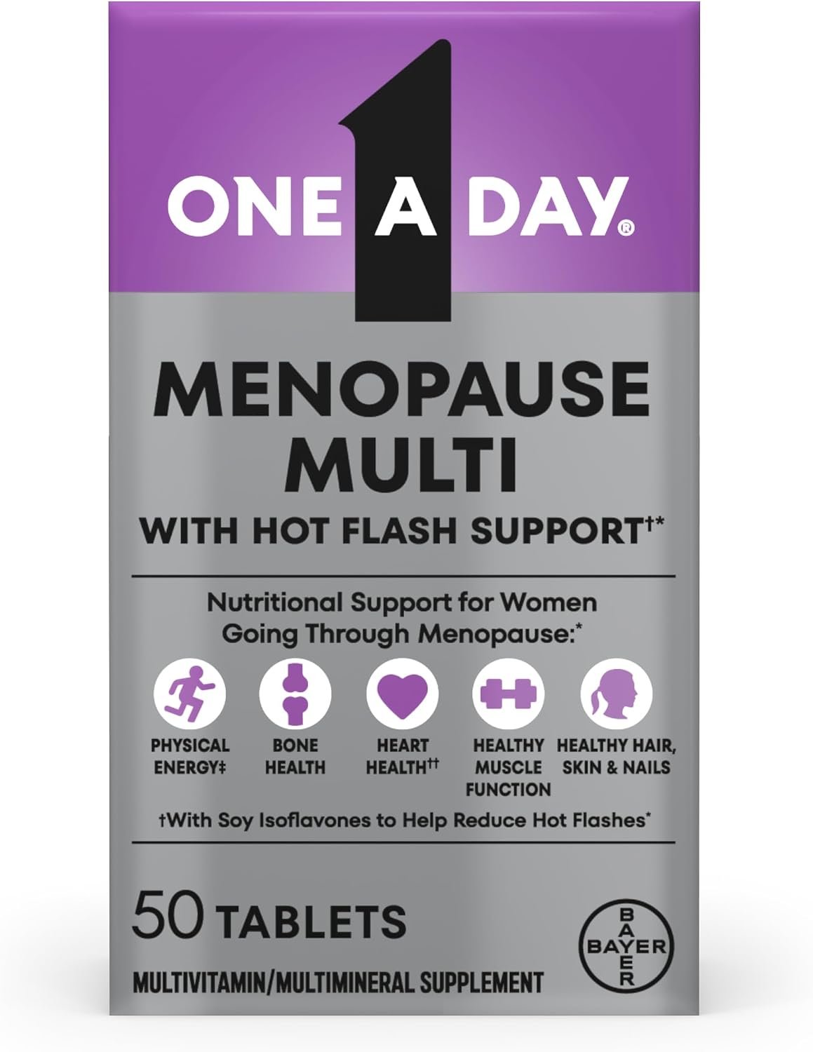 One A Day Women’s Menopause Multivitamin, Menopause Support, 50 Count