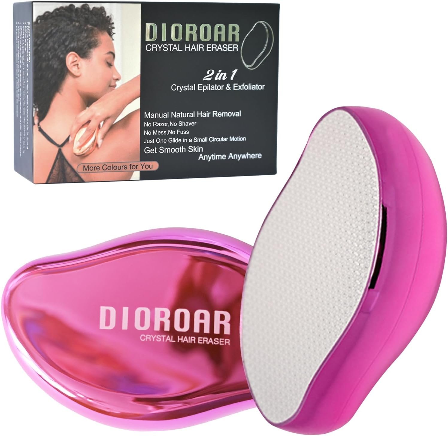 Crystal Hair Remover,Painless Reusable Hair Removal for Women & Men