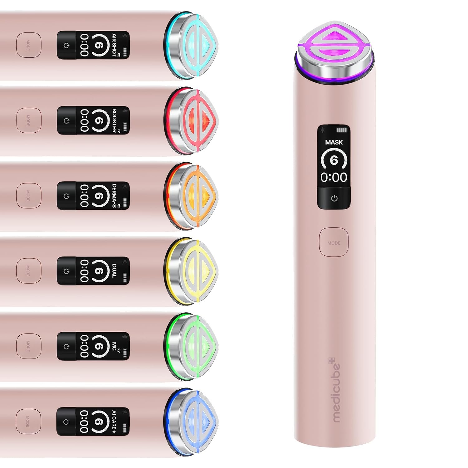 medicube Booster Pro X2™ – 7 in 1 Glow Beauty Device, 2X Glow Care, Pink