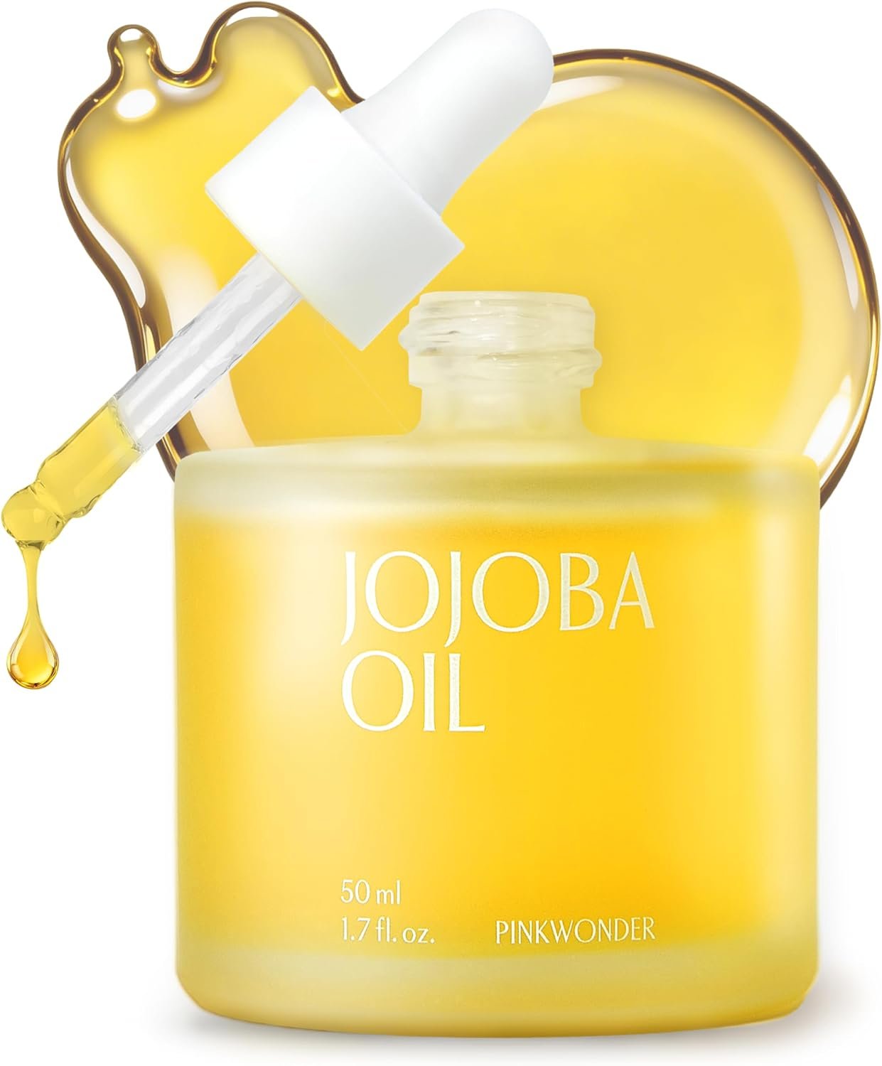 PINKWONDER 100% Pure USDA Organic Non-Greasy Jojoba Oil 1.69 fl oz