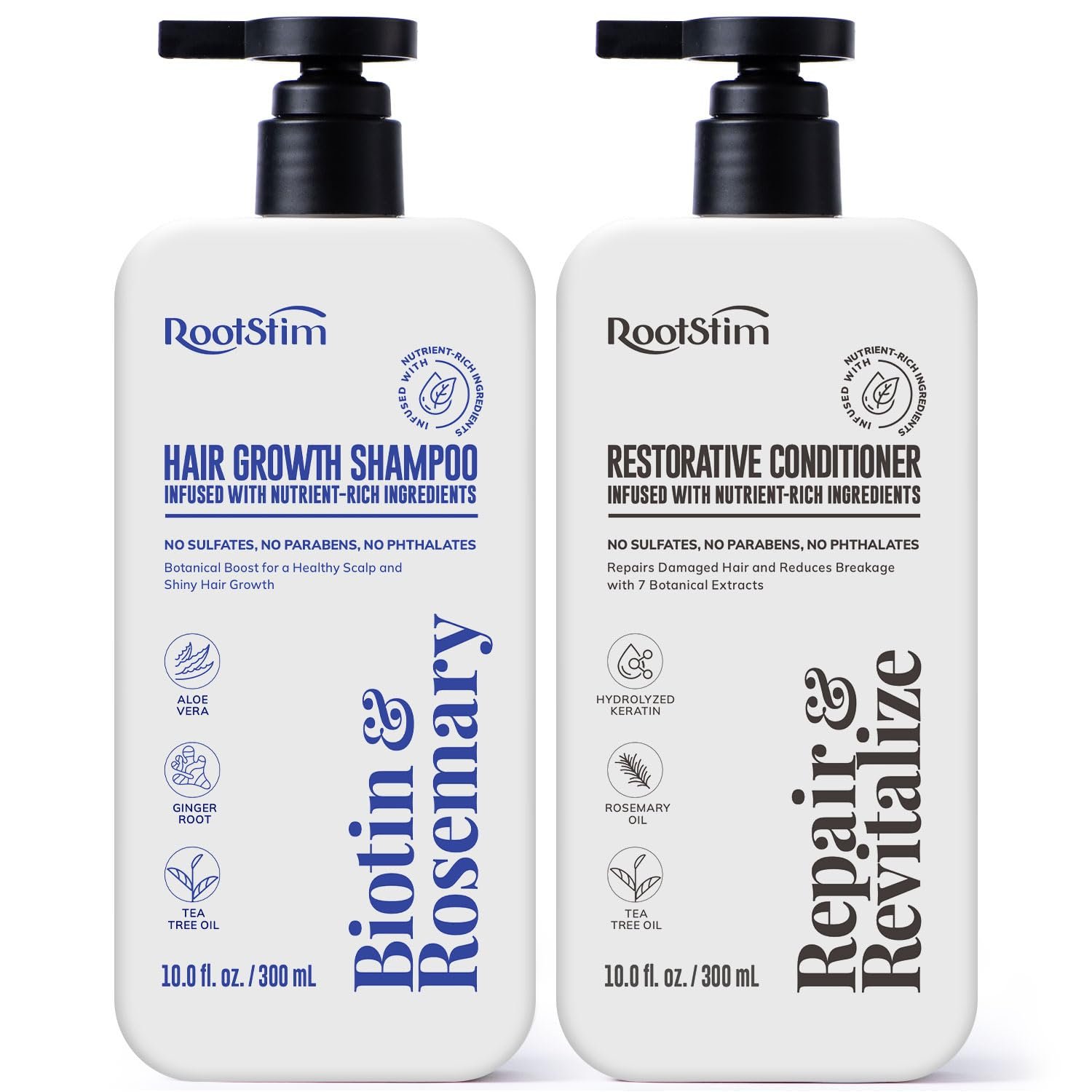 RootStim Hair Growth Shampoo and Conditioner Set for Thinning Hair