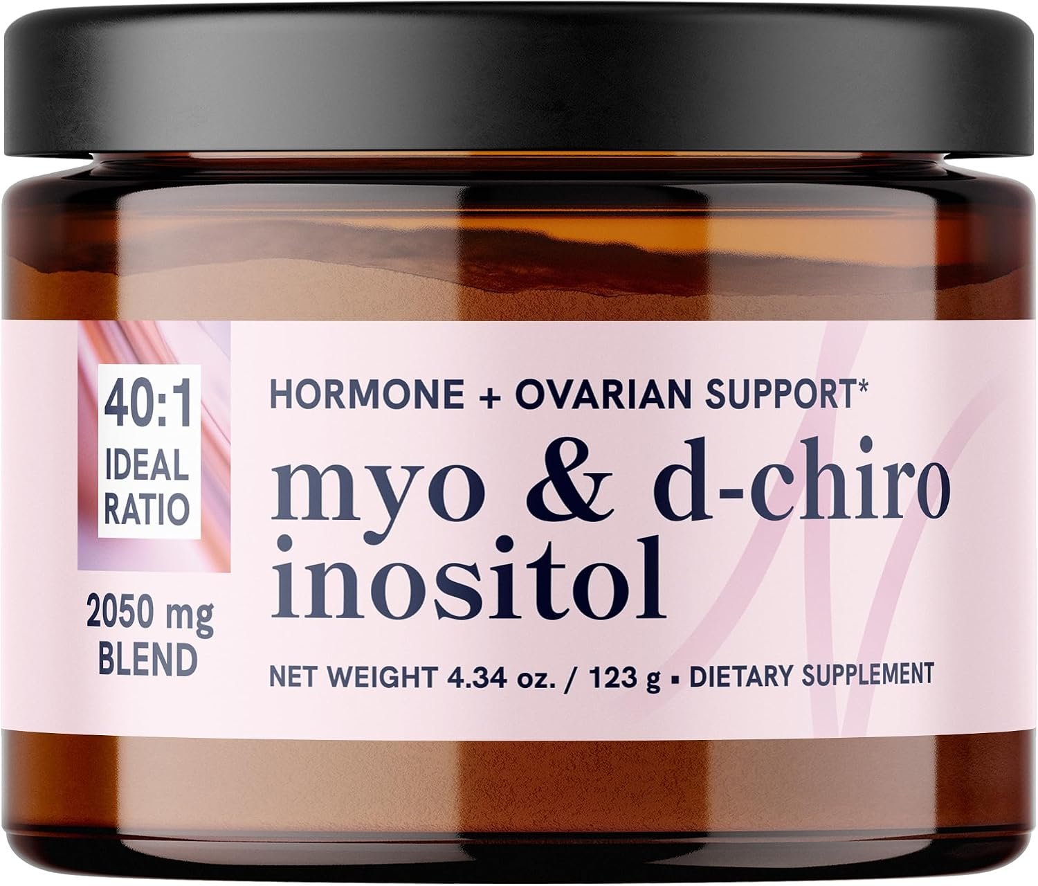 Myo-Inositol & D-Chiro Inositol Powder, Hormone Balance for Women, 4.34 oz