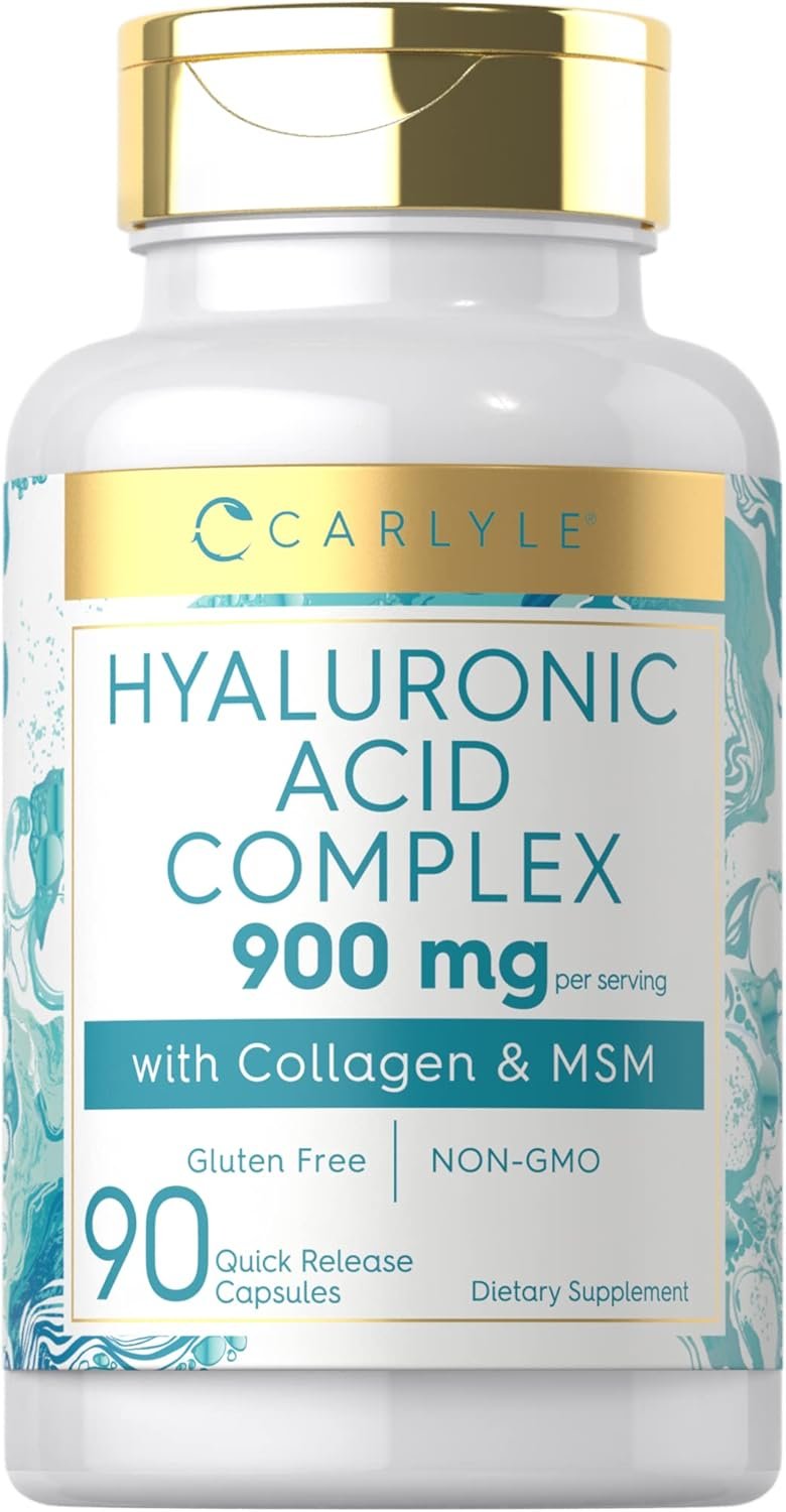 Carlyle Hyaluronic Acid Complex 900 mg | with Collagen and MSM