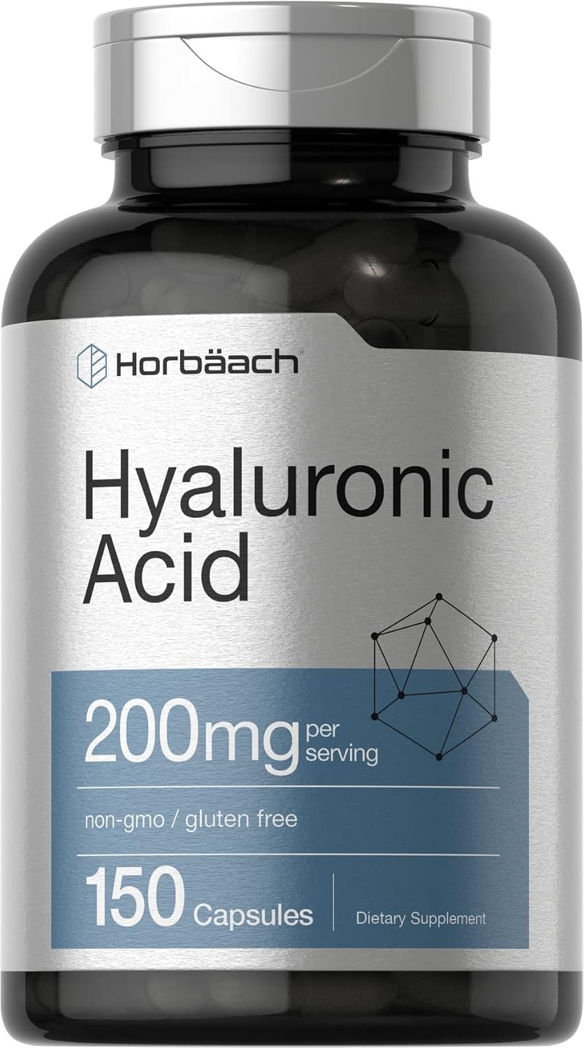 Horbäach Hyaluronic Acid Supplement | 200 mg | 150 Capsules