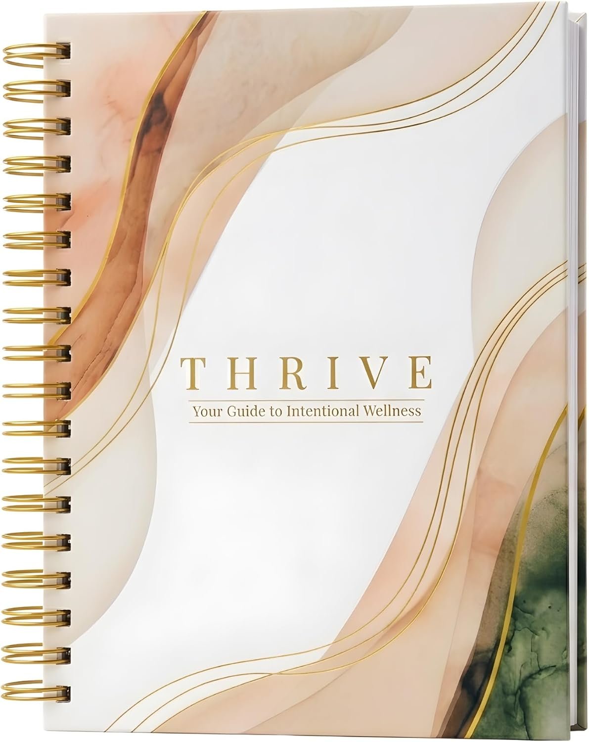 Thrive Wellness Planner for Women | Physician-Created Undated Weekly Planner | Wellness Guidance for Stress, Fatigue, Gut Health & Body Pain | Habit Tracker, Goal Planner & Guided Journal