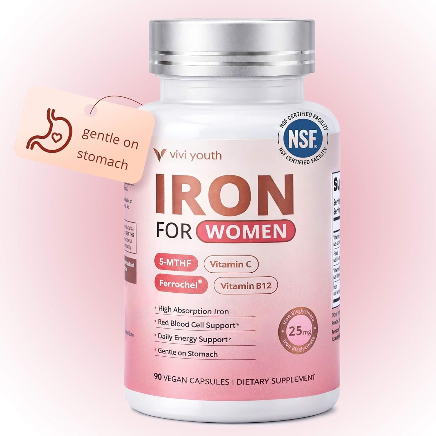 Gentle Iron Supplement for Women, Ferrochel® Iron Bisglycinate