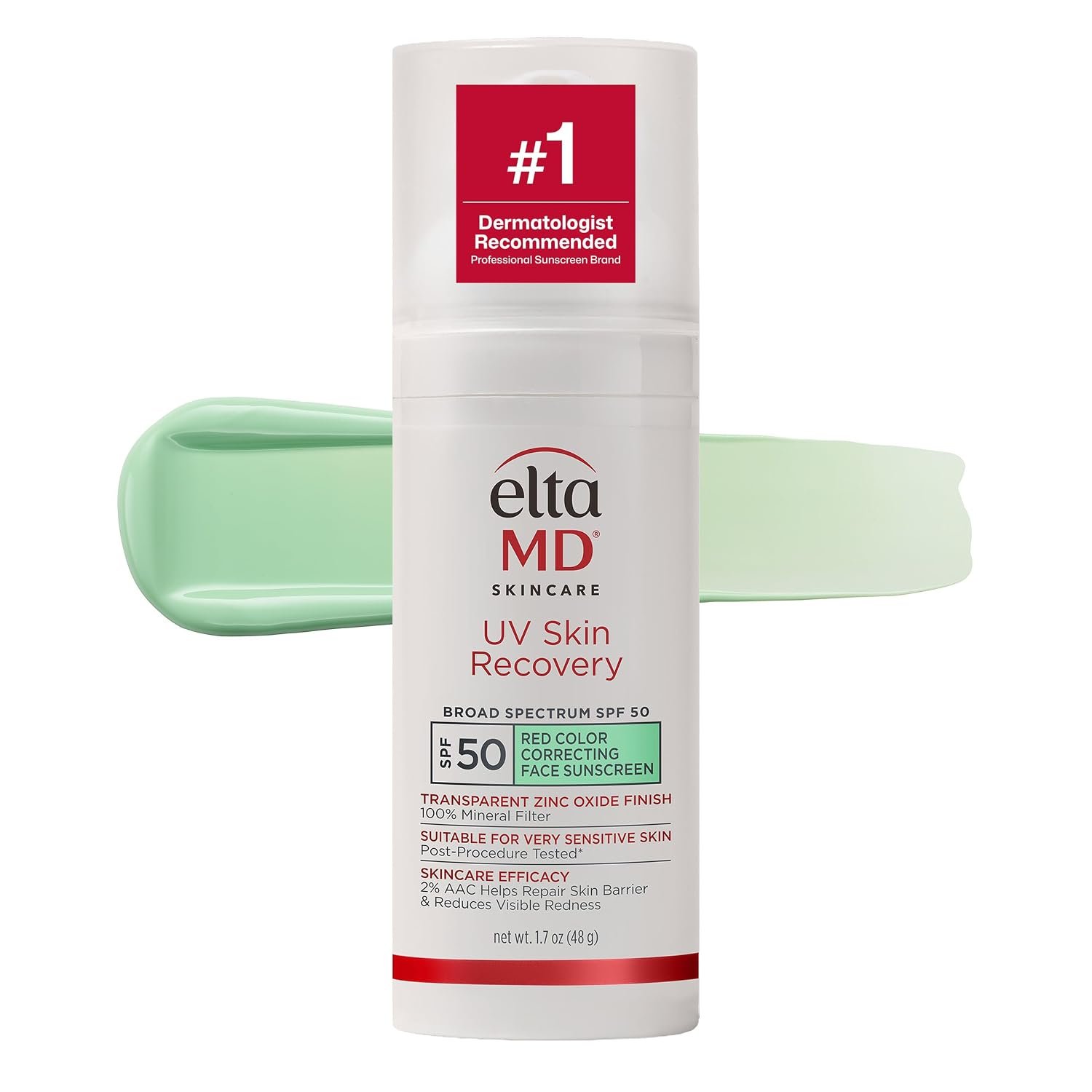EltaMD UV Skin Recovery 100% Mineral Face Sunscreen, SPF 50
