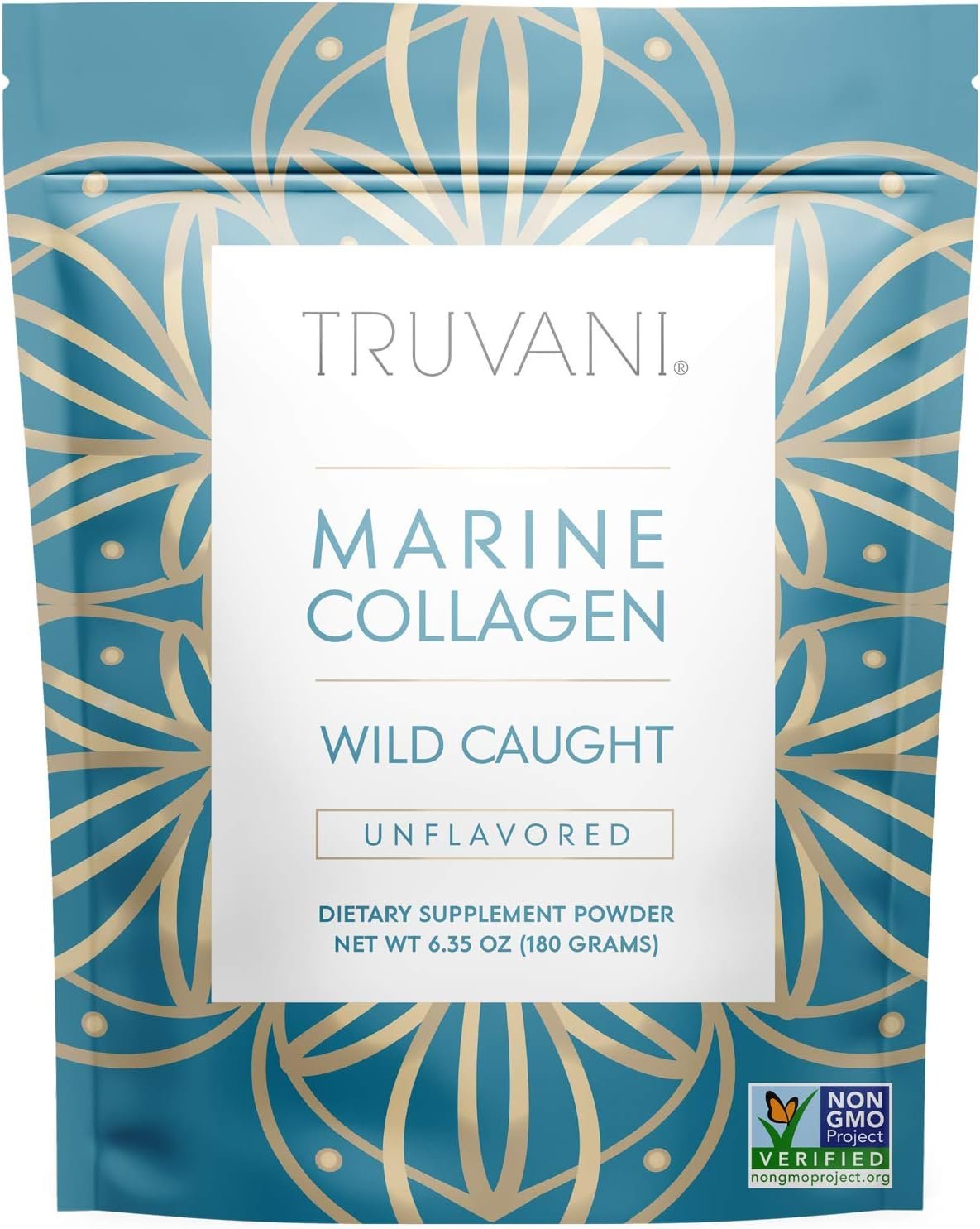 Truvani Wild Caught Hydrolyzed Marine Collagen | Unflavored | 15 Servings