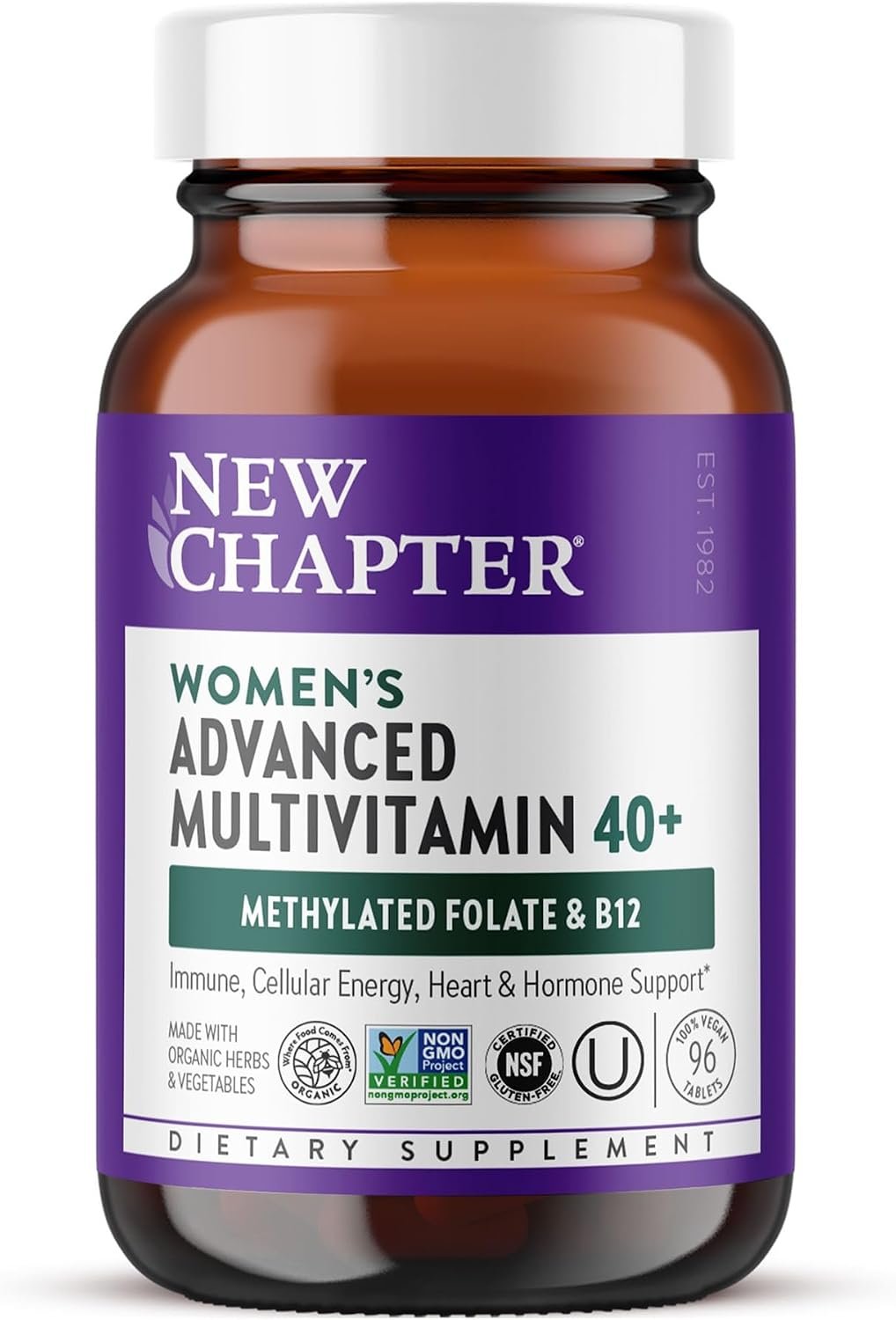 New Chapter Women’s Multivitamin 40+ Advanced Formula, 96 Count