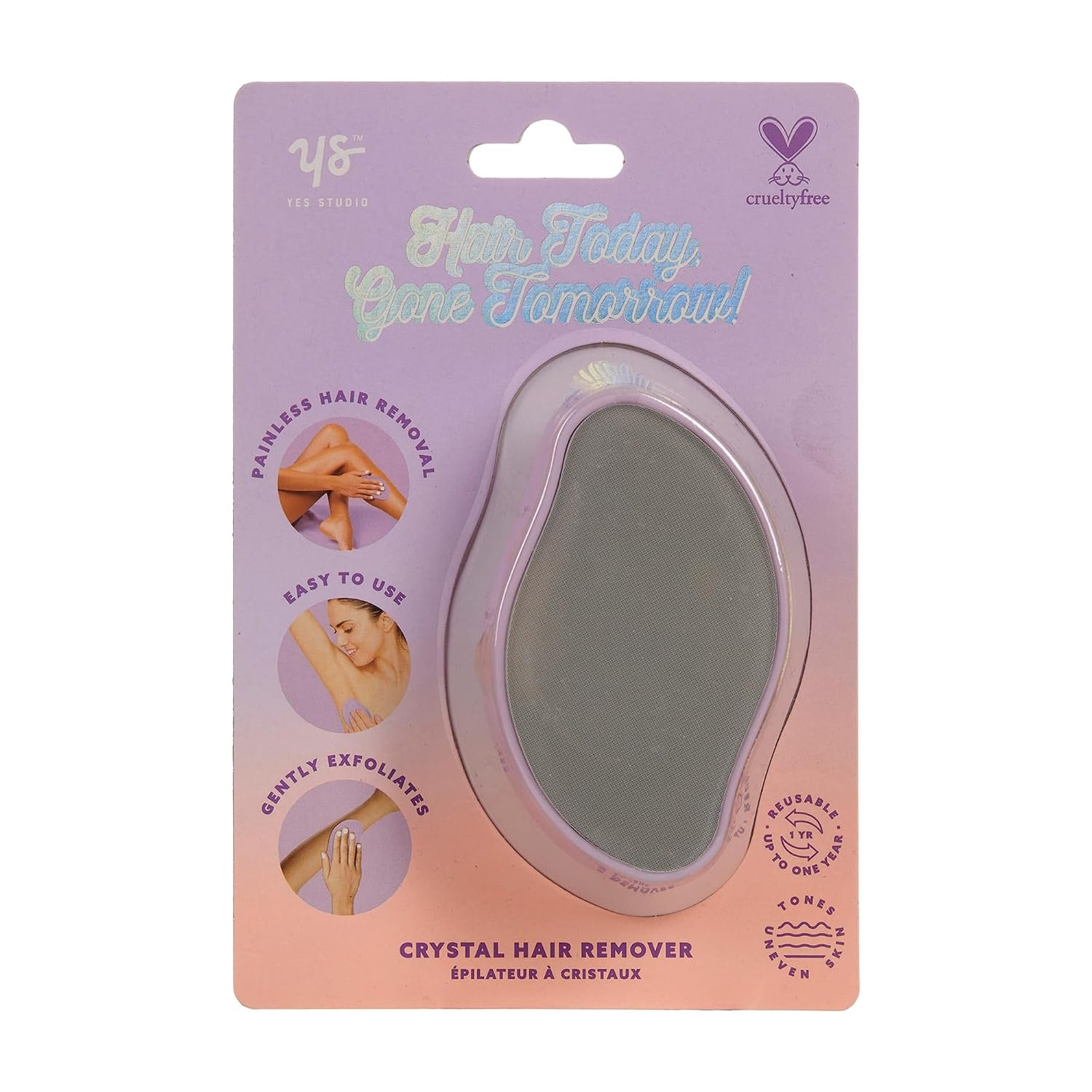 2 in 1 Crystal Hair Remover and Exfoliator for Smooth Skin