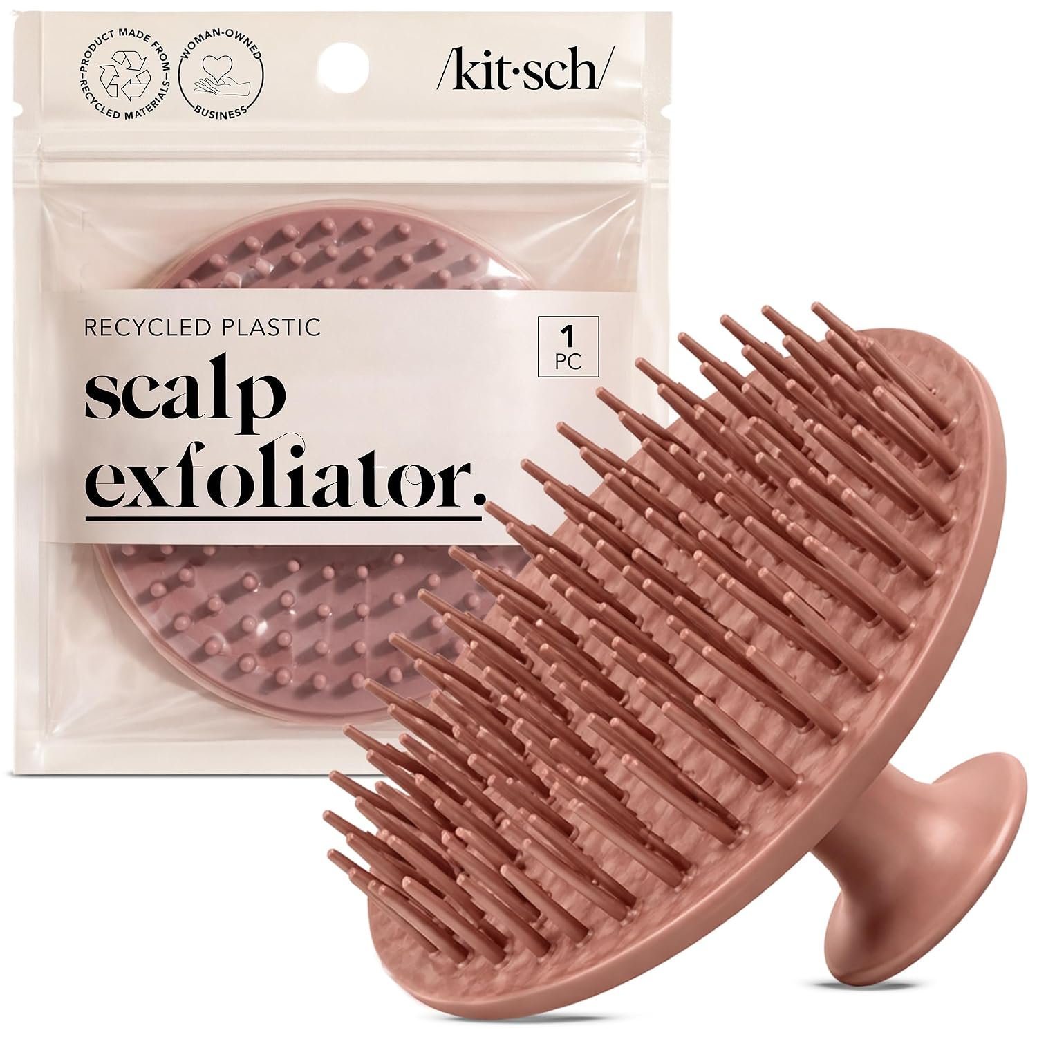 Kitsch Scalp Massager for Hair Care – Shampoo Brush Scalps – Terracotta