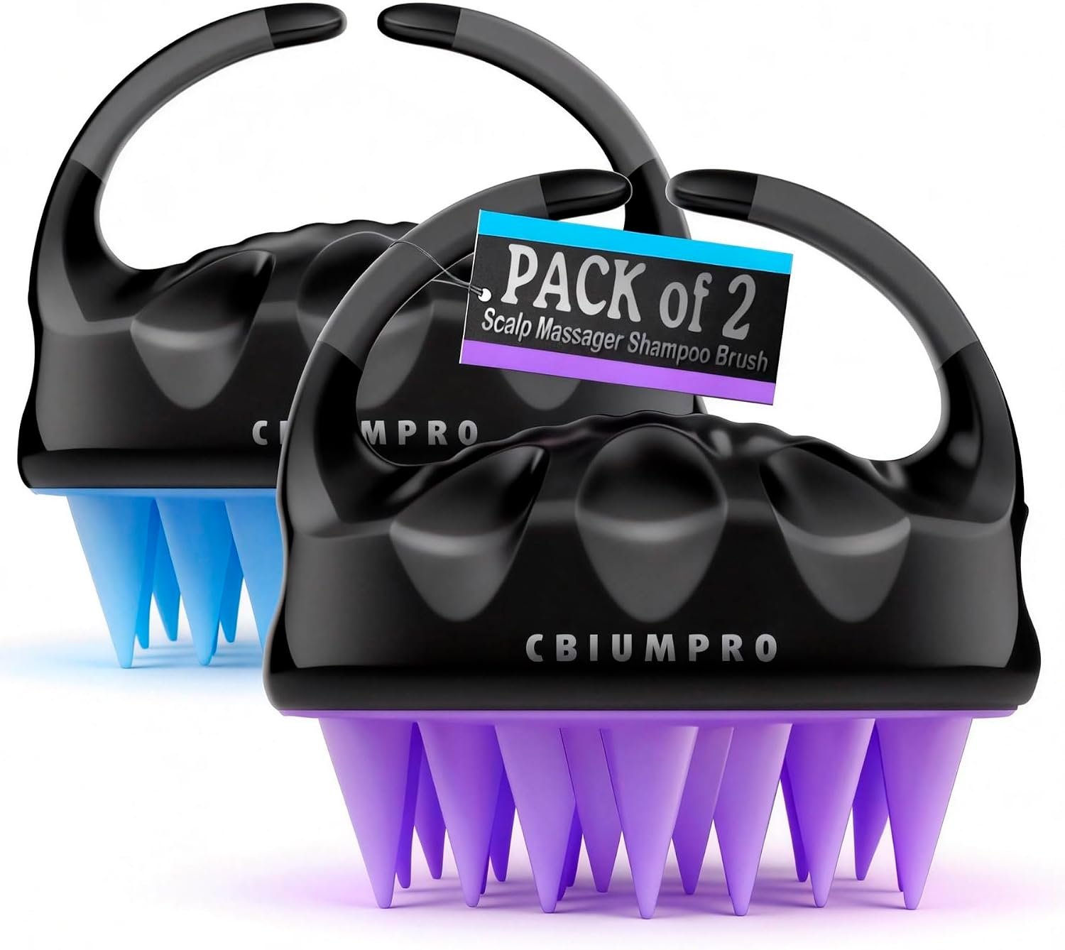 Cbiumpro 2 Pack Scalp Massager Shampoo Brush Scrubber Exfoliator