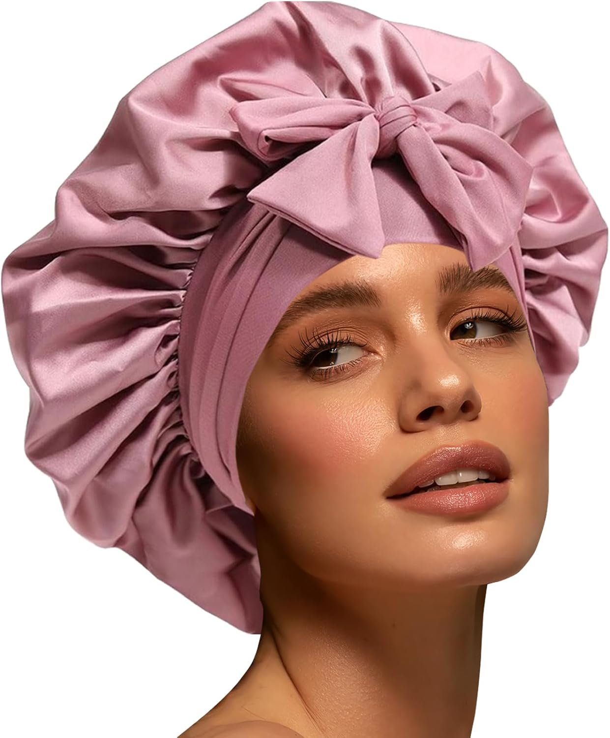 Silk Bonnet for Sleeping Women Satin Cap Reduce Frizz & Hair Breakage