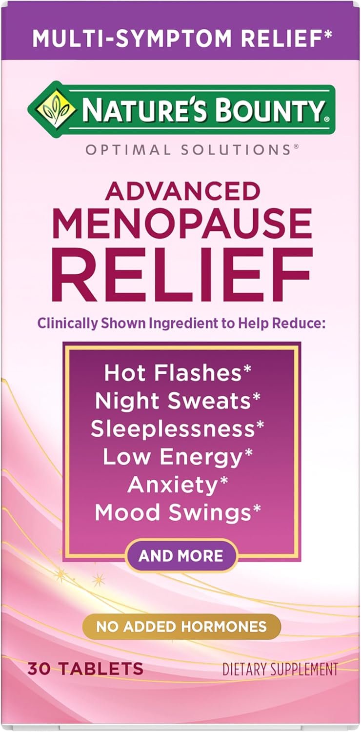 Nature’s Bounty Optimal Solutions Advanced Menopause Relief Supplement