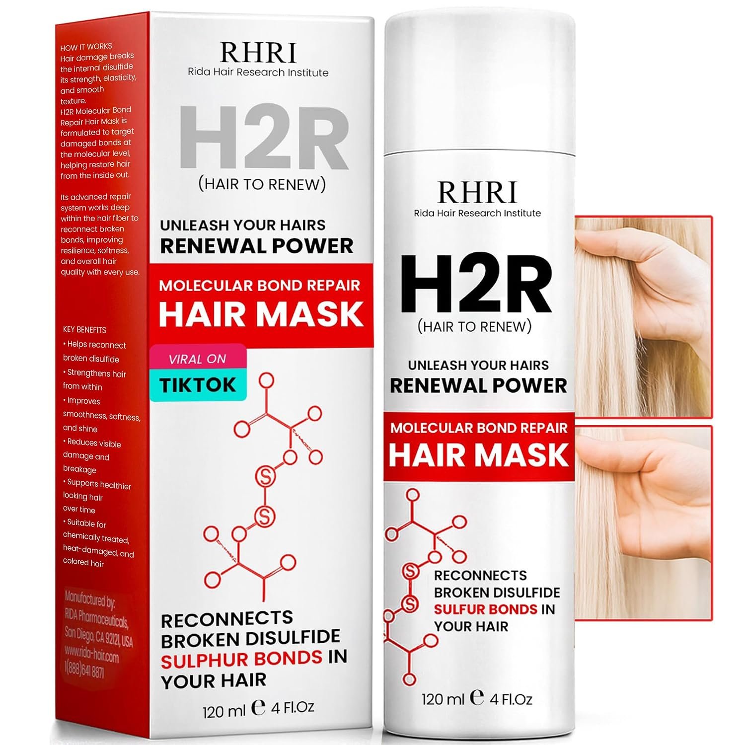 Hair Mask For Damaged Hair Leave In Hair Mask for Split Ends & Frizz Care