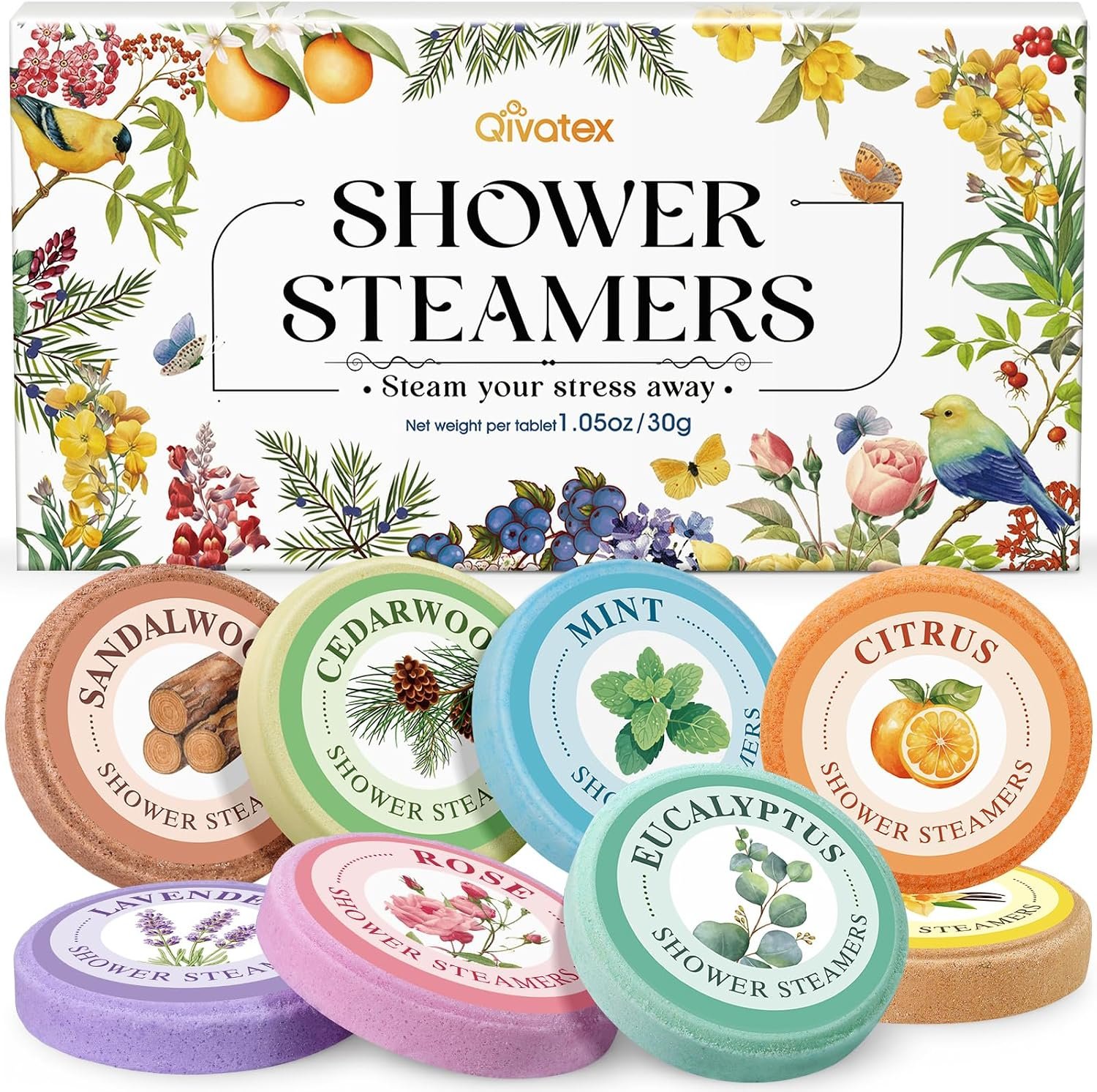 Shower Steamers Aromatherapy, Long Lasting Essential Oil Spa, Women Gift
