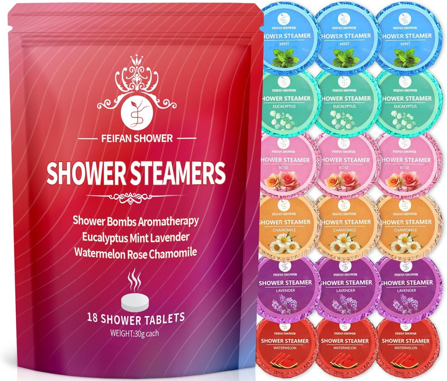 Shower Steamers Aromatherapy for Women & Men – 18 Pack Shower Bombs