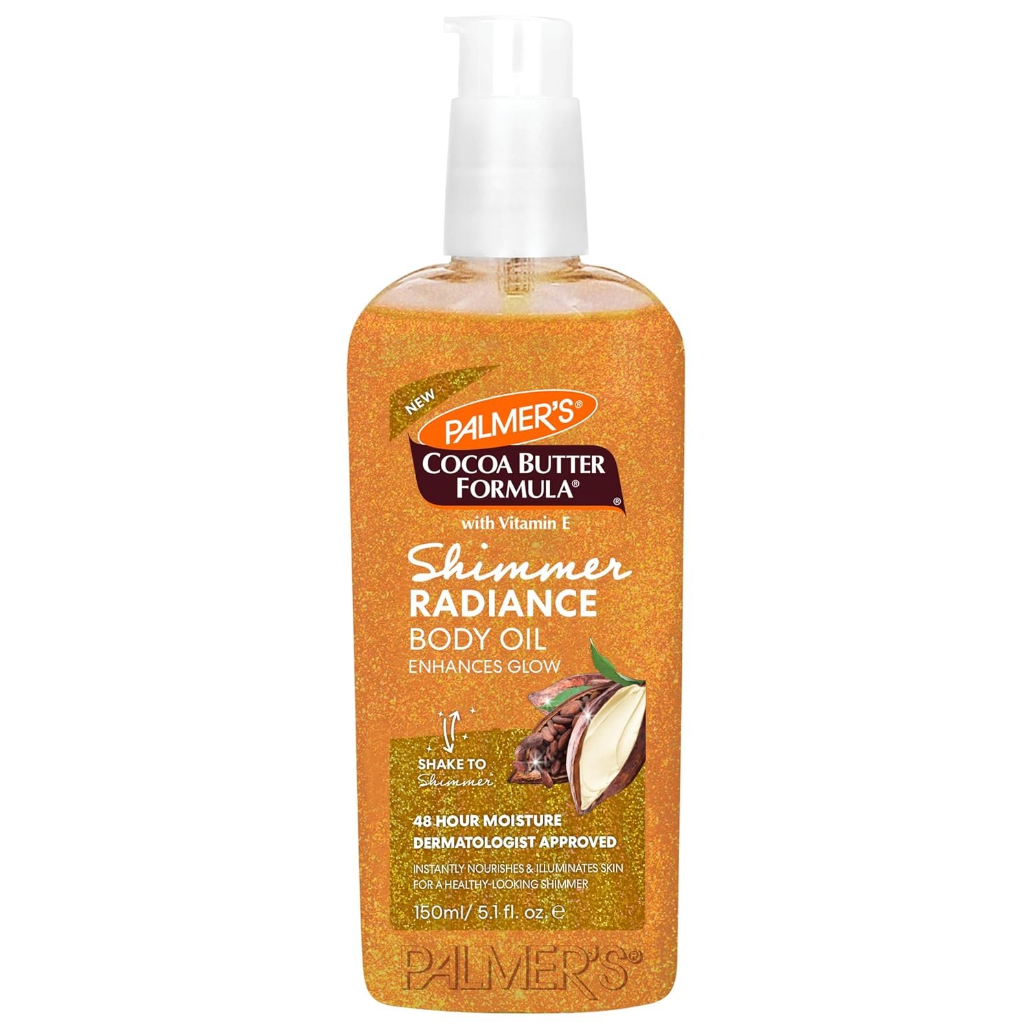 Palmer’s Shimmer Body Oil, Cocoa Butter Formula with Vitamin E (5.1 Fl Oz)