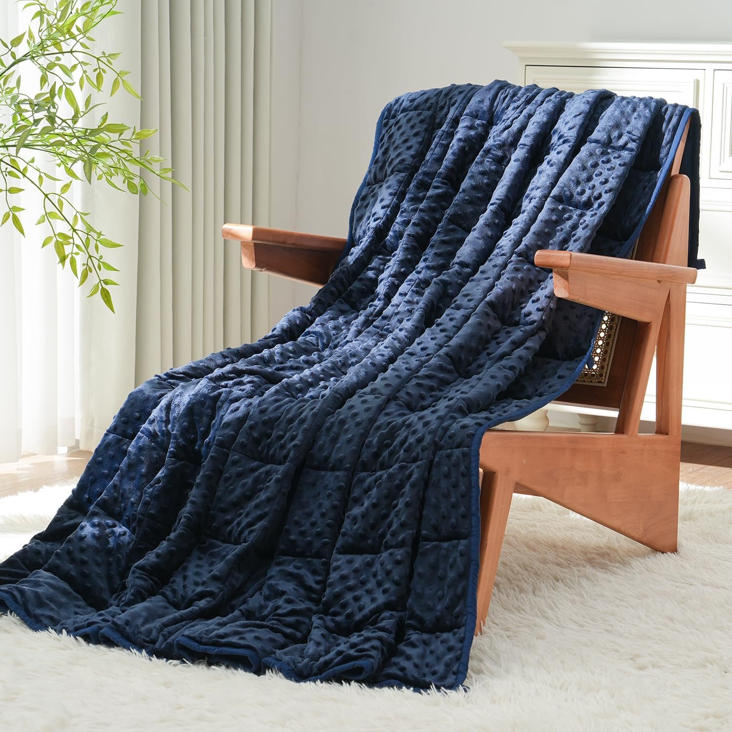 Uttermara Cooling Weighted Blanket for Adults, 20 lbs Queen Size 60″ x 80″