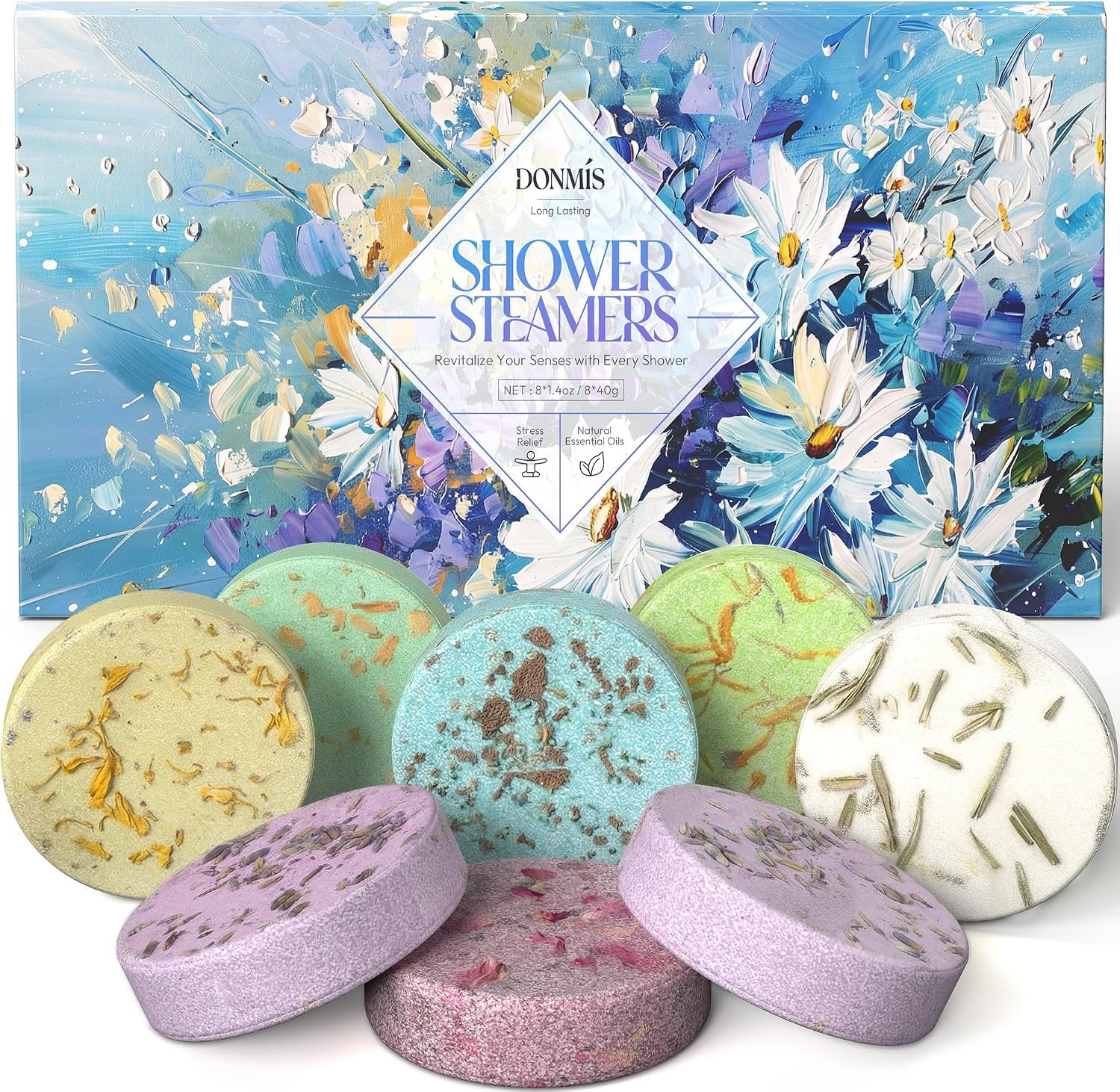 Shower Steamers Aromatherapy Gifts for Women, Relief 8 Pack