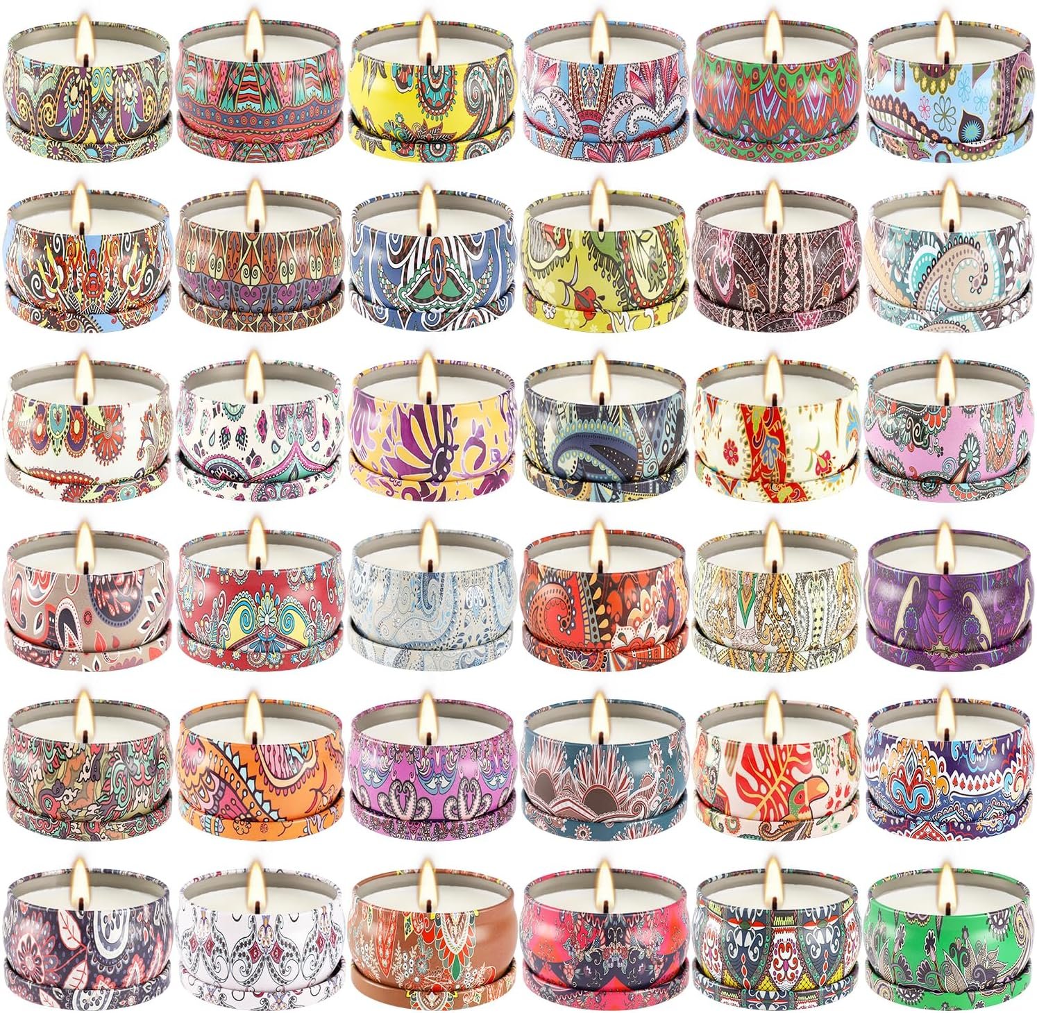 36 Pack Scented Candles Set for Home, Relaxing Stress Relief, Aromatherapy – Natural Soy Wax and Fragrance – Gifts for Women, Mom, Best Friend, Wife, Birthday